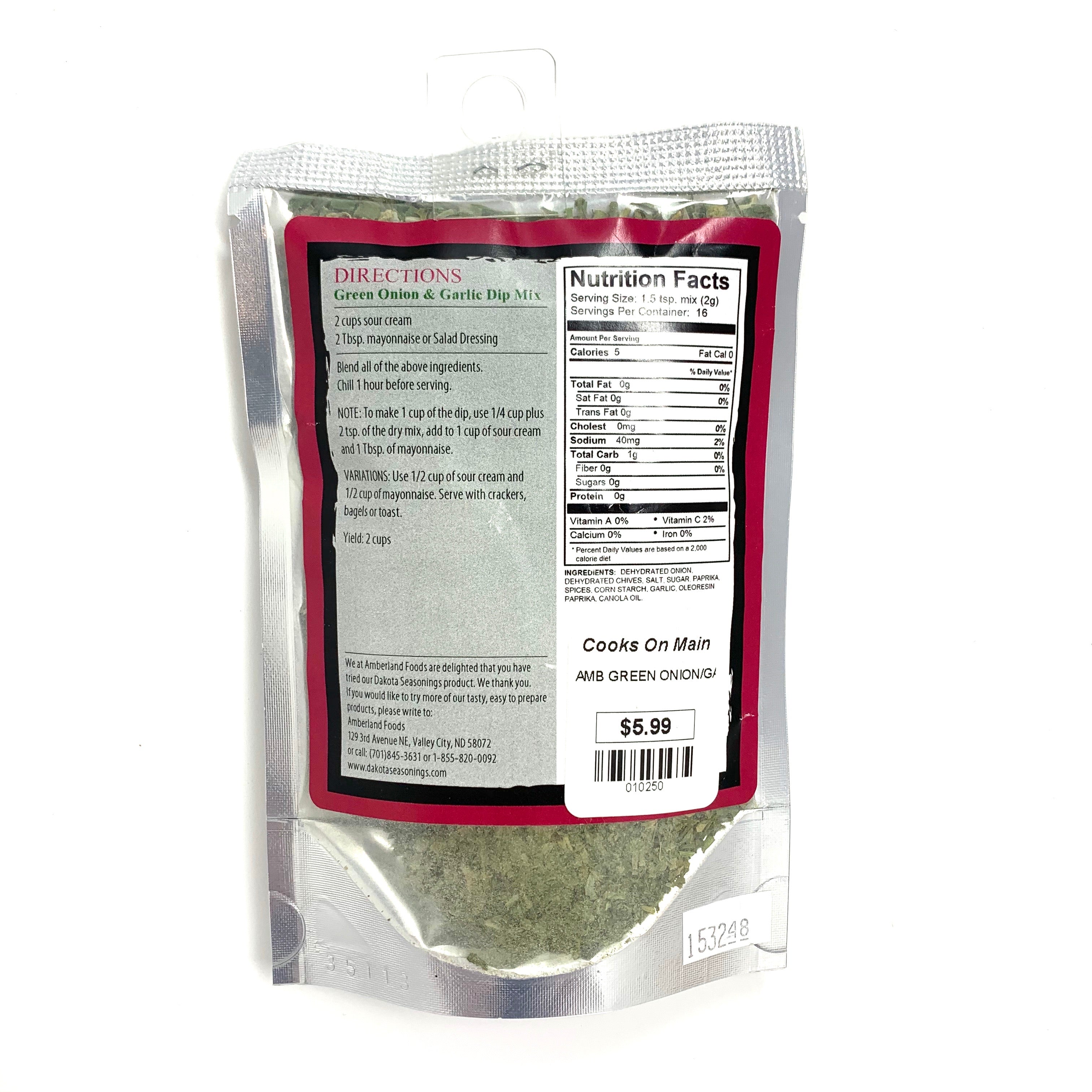 Organic Garlic & Chive Seasoning Mix - Premium All-Natural Spice Blend for Cooking, Baking & Grilling | Perfect for Soups, Salads, Dips & Homemade Breads
