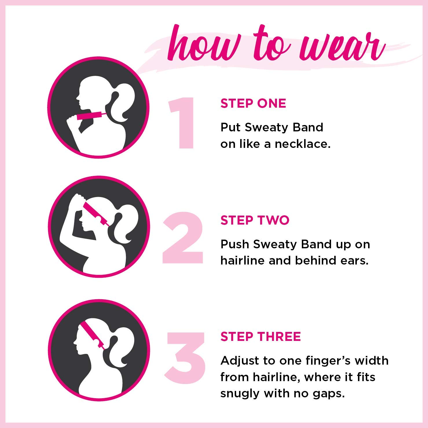Sweaty Bands Non-Slip Velvet-Lined Headband for Women & Girls - Breathable Workout Hairband in Mermaid Hair Don't Care Pink - Perfect for Running, Yoga, Gym & Sports Activities