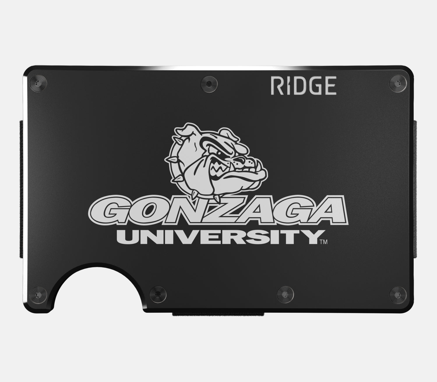 Ridge Wallet for Men - Slim Minimalist RFID Blocking Front Pocket Wallet - Gonzaga Bulldogs Themed - Perfect for Everyday Carry, Travel & Gifts