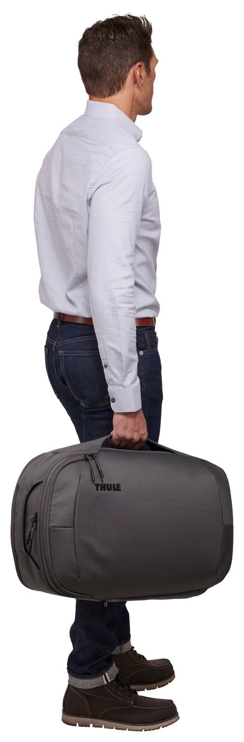 Thule Subterra 2 Convertible Carry On Bag 40L - Lightweight Expandable Luggage for Travel & Business - Vetiver Gray - Perfect for Airplane Cabin & Weekend Getaways