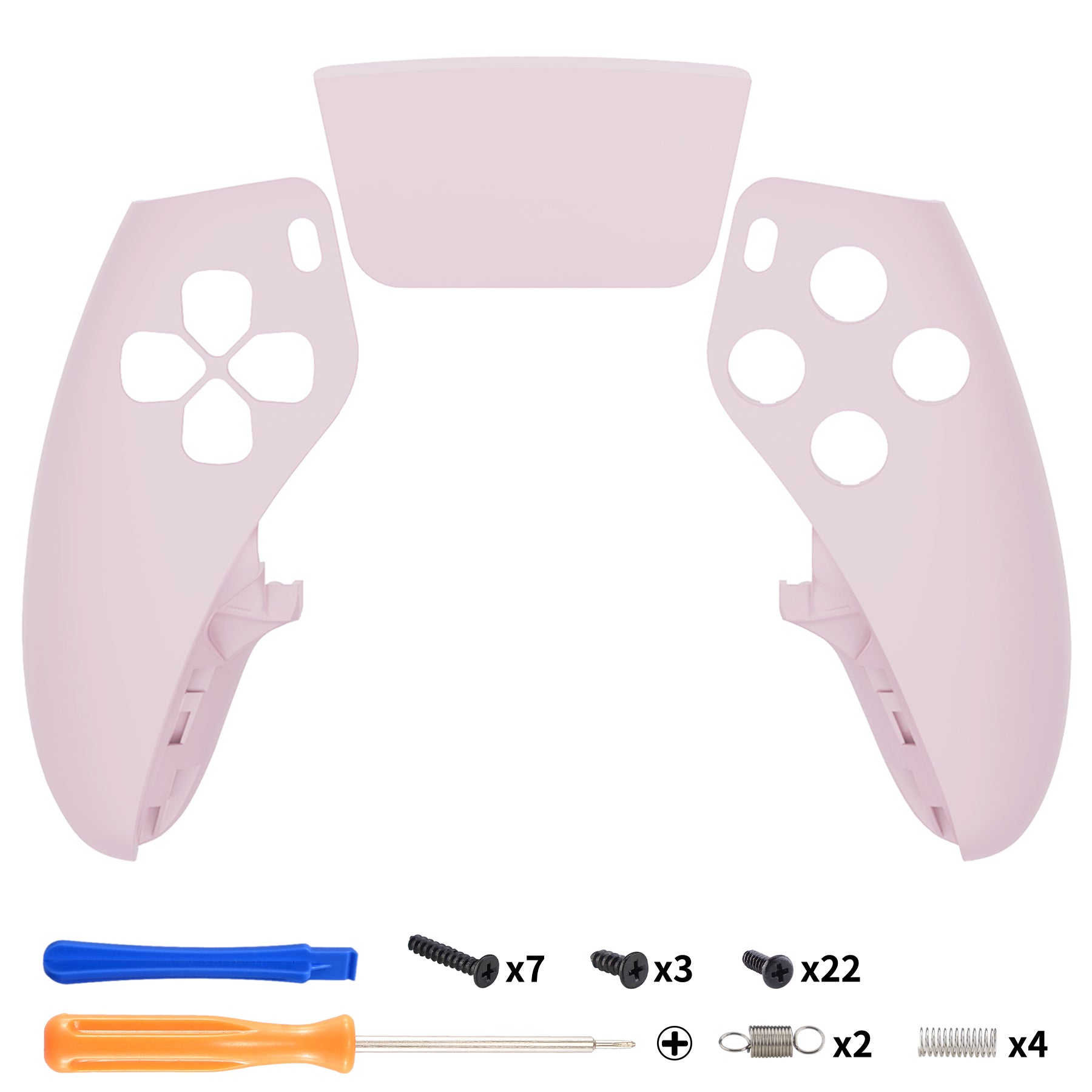 eXtremeRate Cherry Blossom Pink PS5 Edge Controller Shell - DIY Replacement Faceplate & Touchpad Cover for PS5 Edge Controller - Custom Gaming Accessory for Enhanced Aesthetics & Comfortable Gameplay
