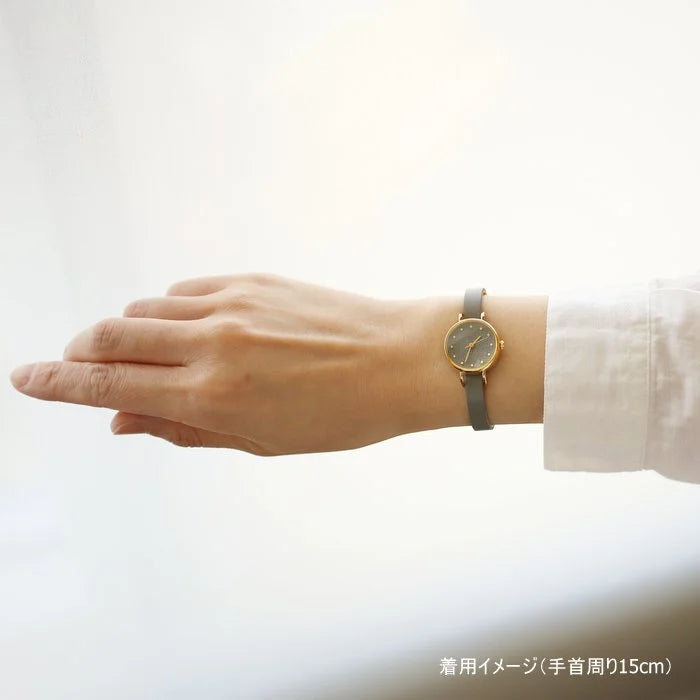 Luxury Japanese Handmade Women's Wristwatch - Obsidian Gray Analog Watch for Women | Perfect for Business, Formal Events & Everyday Elegance