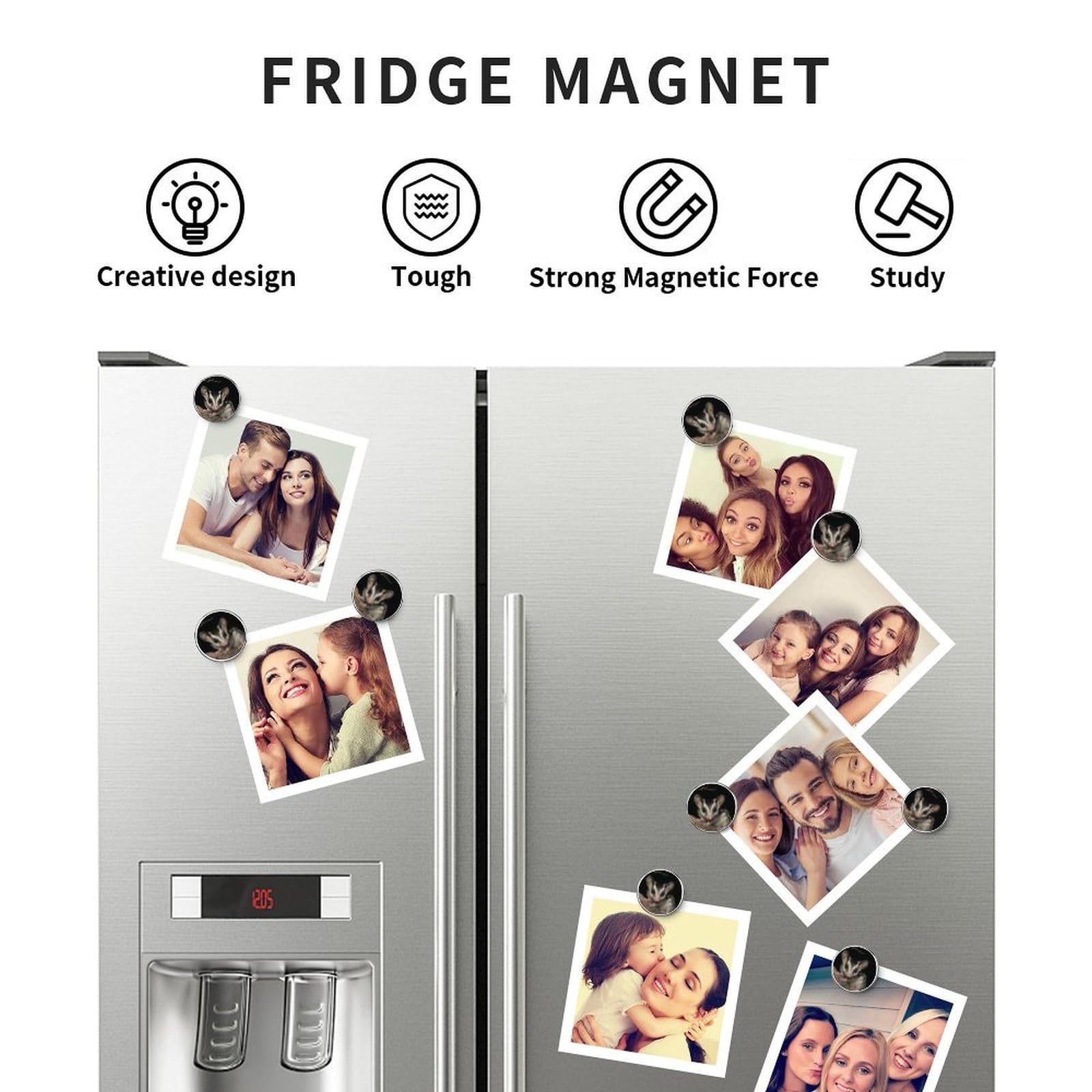 Australian Sugar Glider Round Fridge Magnet - Cute Magnetic Refrigerator Sticker for Home, Kitchen & Office Decor - Perfect for Gifts, DIY Crafts & Appliance Decoration