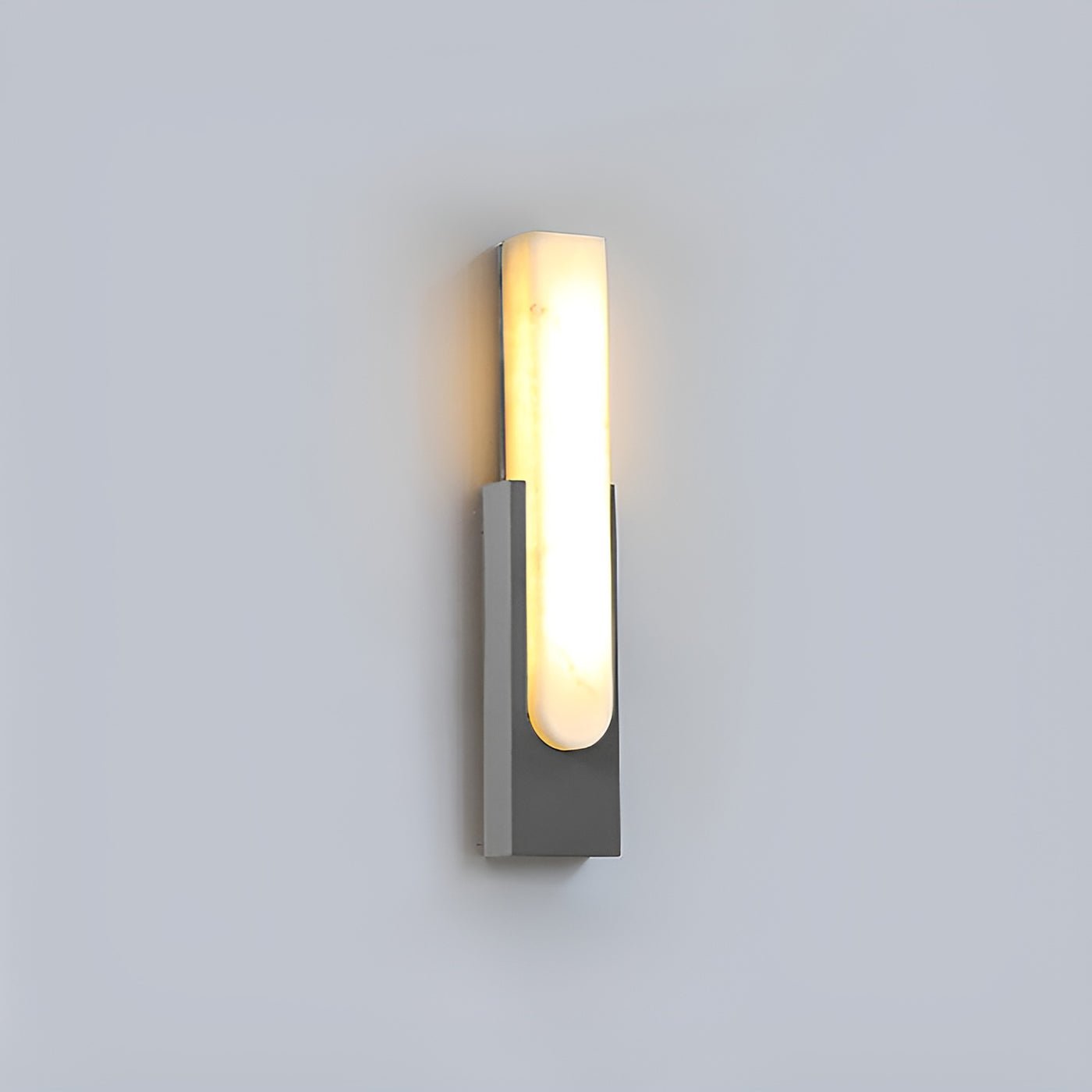 Agatha Alabaster Wall Lamp - Elegant White Stone Sconce Light Fixture for Bedroom, Living Room & Hallway Decor