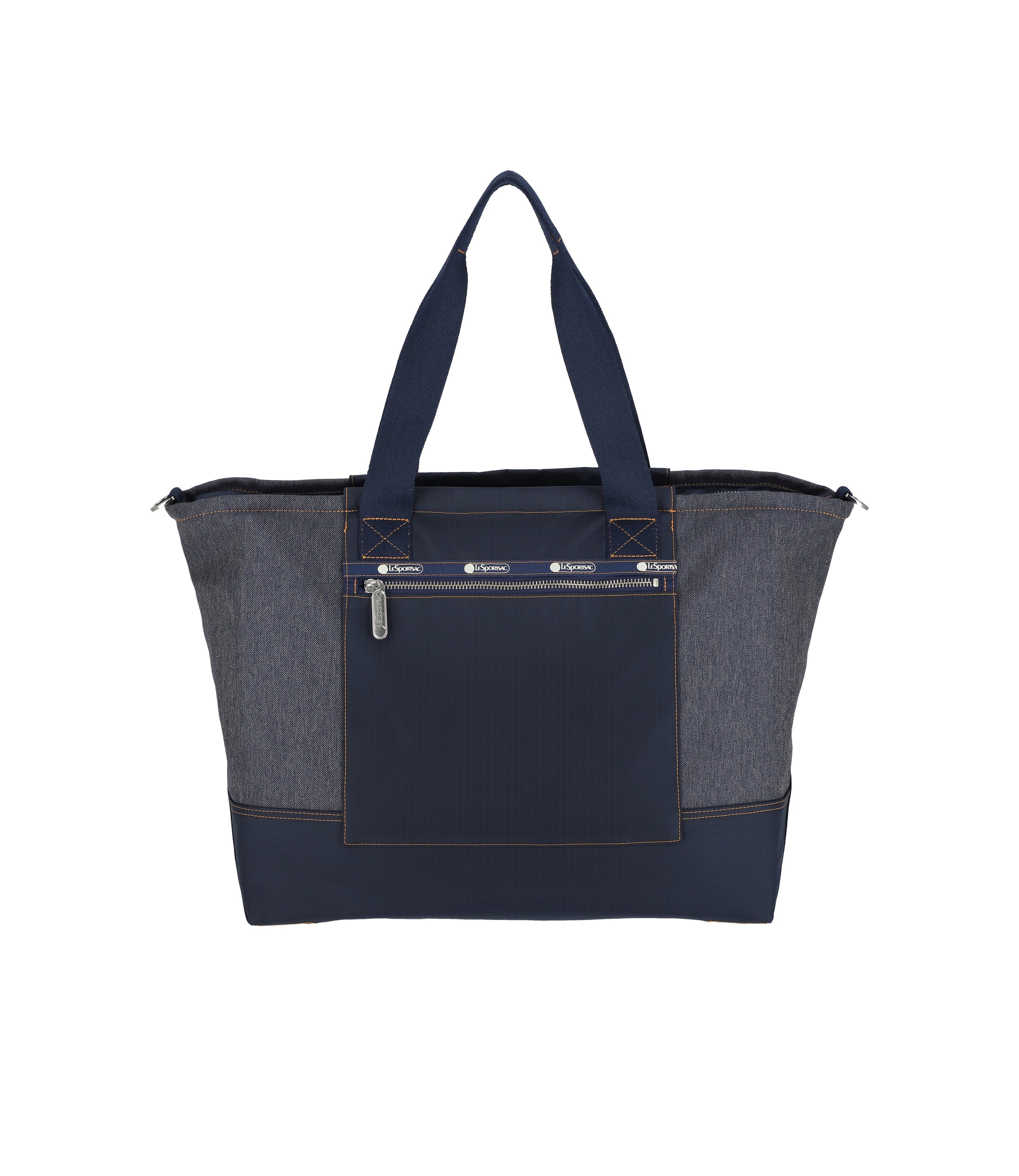 Stylish Denim East West Tote Bag for Women - Trendy Crossbody & Shoulder Purse - Perfect for Work, Travel & Everyday Use