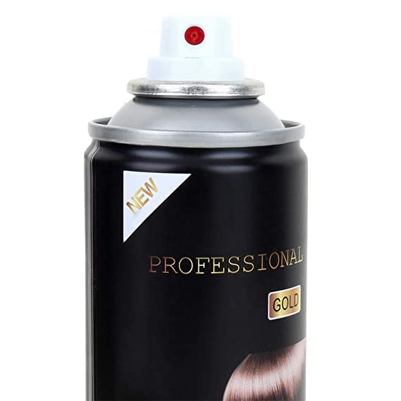 Huda Professional Golden Hair Spray with Botox, Argan Oil, Keratin & Collagen - 125ml Hair Shine & Repair Treatment for Smooth & Fragrant Hair - Perfect for Styling, Frizz Control & Daily Hair Care