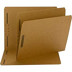 Smead 14813 Kraft K Style Fastener Folders - Straight Cut Top Tab, Letter Size, Brown (50/Box) - Perfect for Office Filing, School Projects & Document Organization