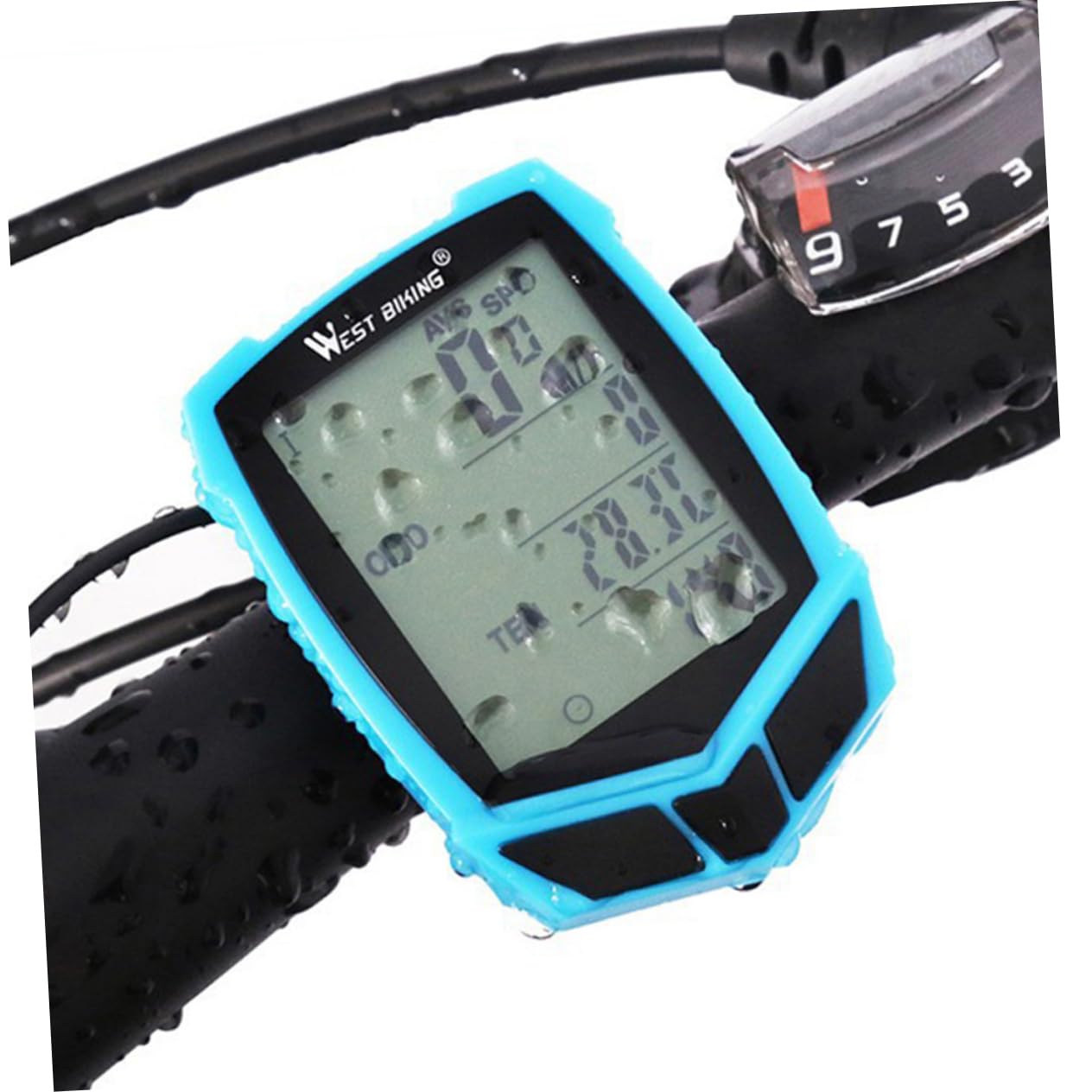 Sosoport 20 Bike Computer - Wireless Cycling Speedometer & Odometer with LCD Display for Road & Mountain Bikes - Track Speed, Distance & Time for Training & Outdoor Adventures