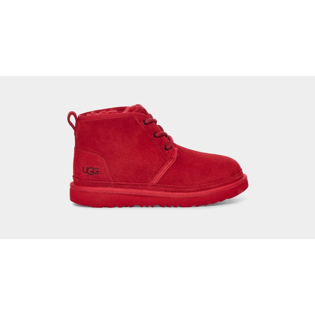UGG Kid's Neumel II Boot in Samba Red - Warm Winter Snow Boots for Boys & Girls - Perfect for School, Outdoor Play & Cold Weather