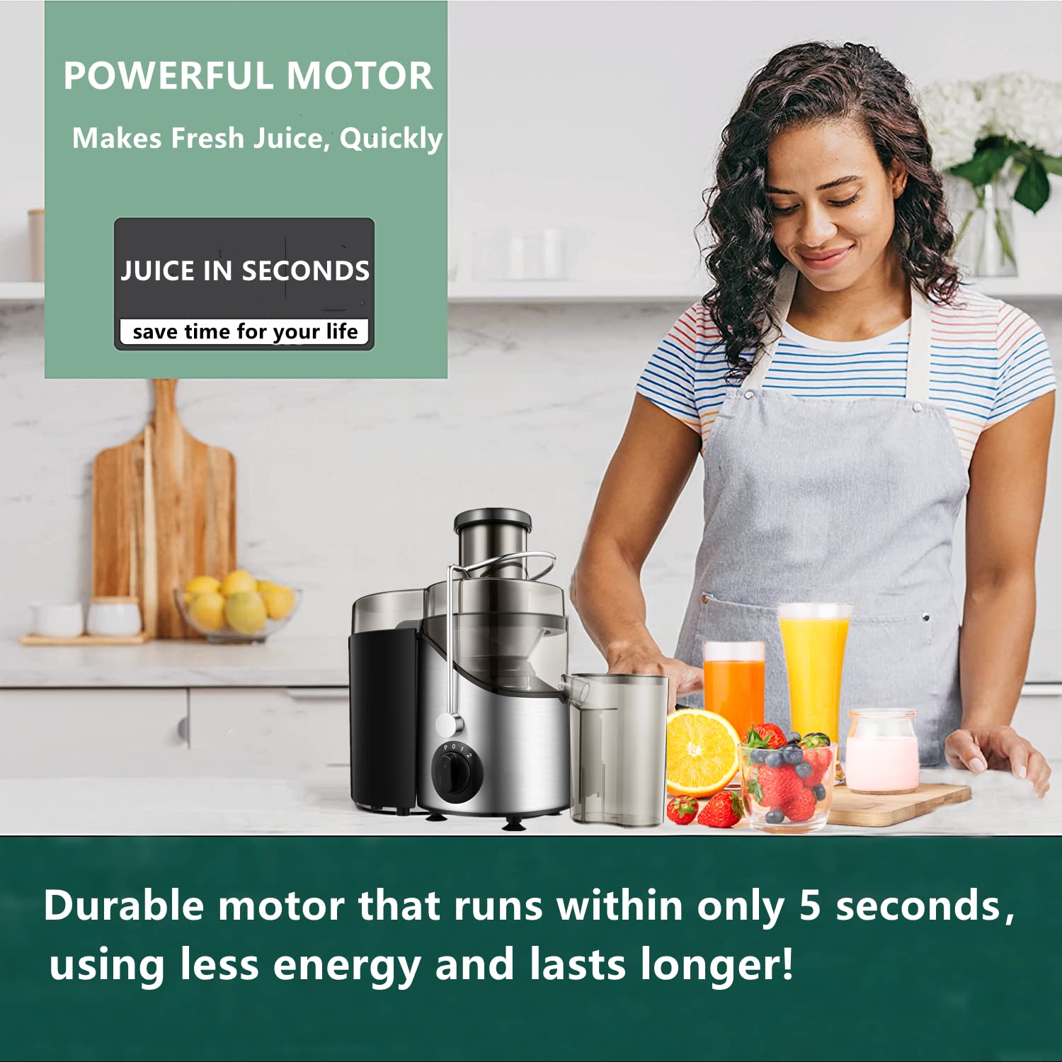 400W High-Speed Juicer Extractor with 3