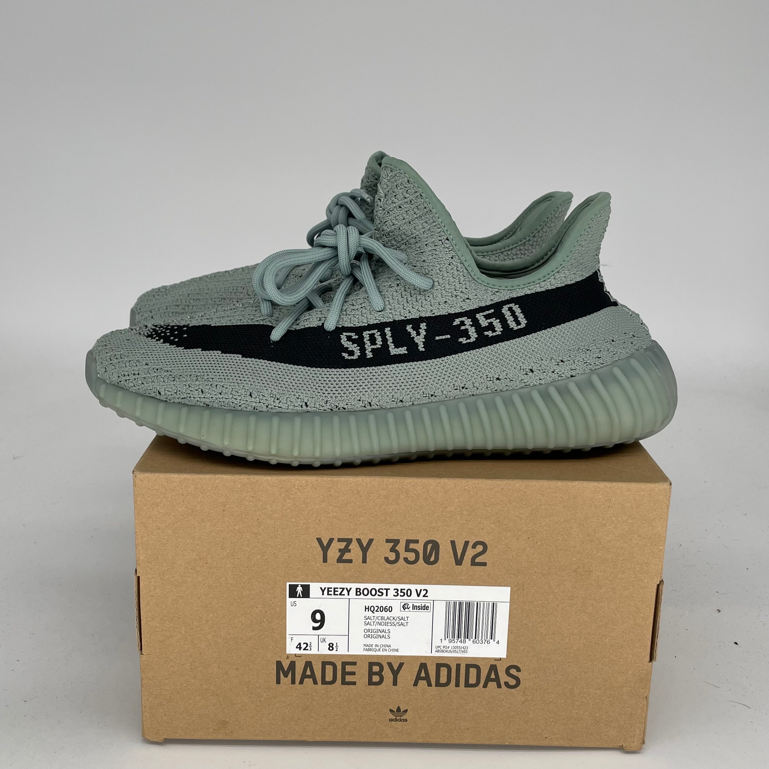 Adidas Yeezy Boost 350 V2 Salt - Men's Running Shoes Size 9 | HQ2060 | Comfortable Sneakers for Casual Wear, Gym & Street Fashion