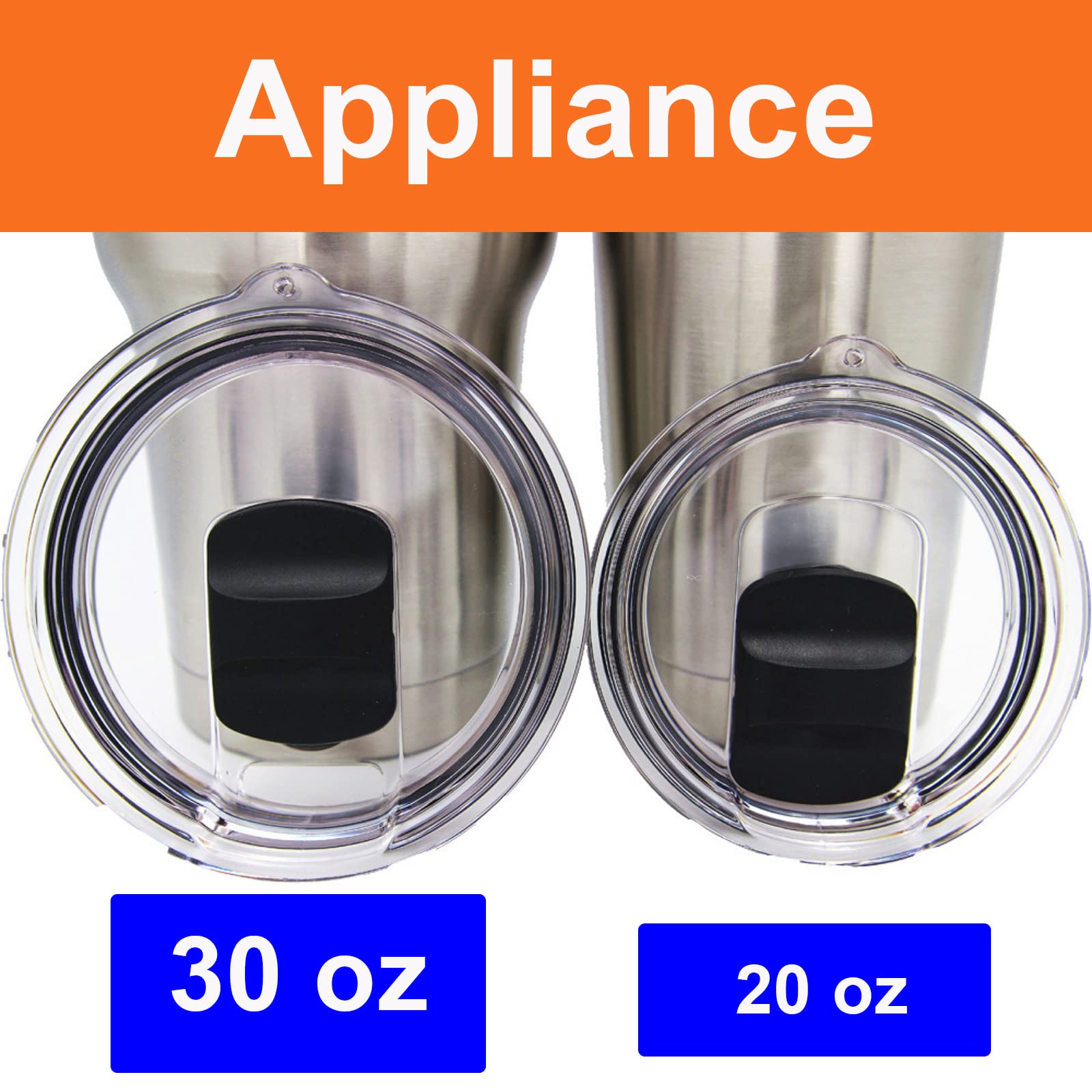 Magnetic Replacement Lid for 20 oz Tumblers - Spill Proof & Splash Resistant Cover Fits Yeti Rambler & Coffee Mugs (1 Pack) - Perfect for Travel, Office & Outdoor Activities