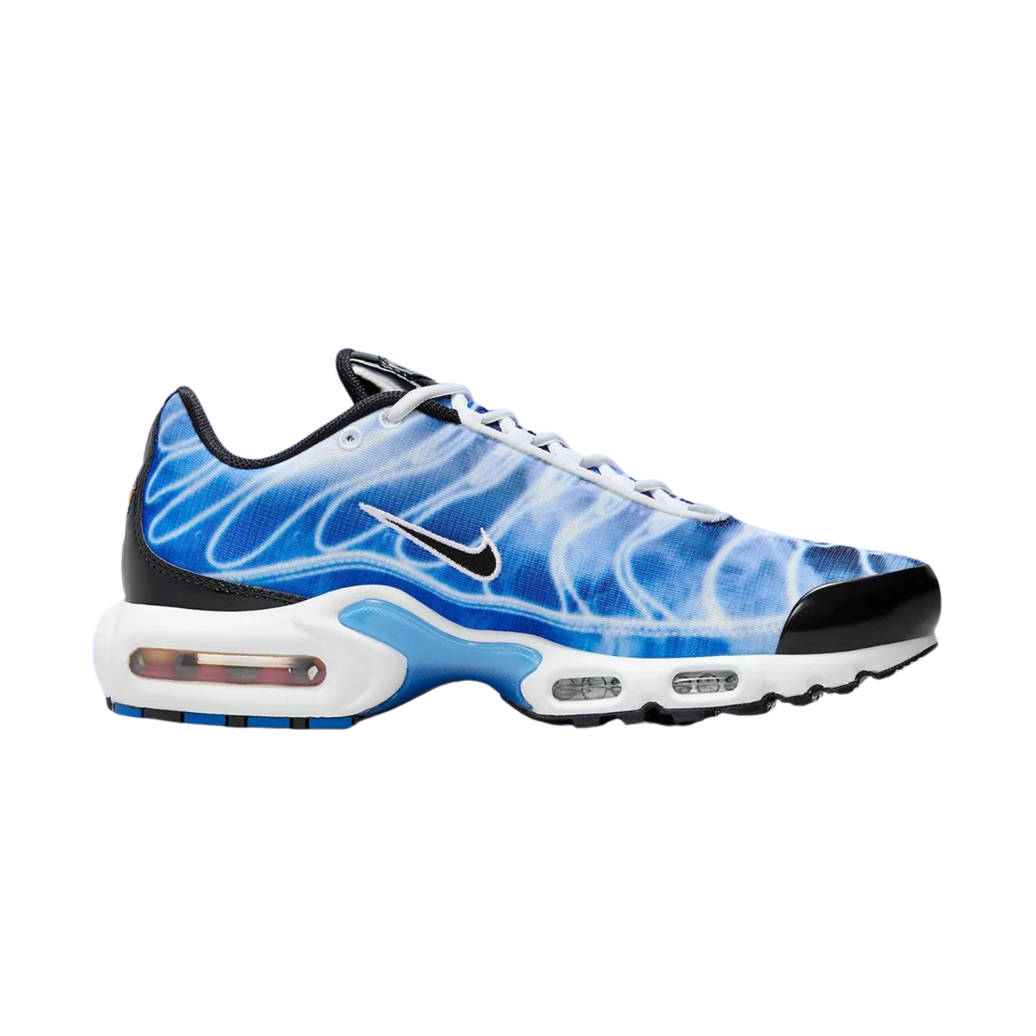 Nike Air Max Plus Light Running Shoes for Men - Old Royal Black & Varsity Ice Blue - Comfortable Athletic Sneakers for Jogging, Gym Workouts & Casual Wear