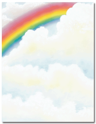 Vibrant Rainbow Letterhead Paper - Premium Quality Stationery for Business & Personal Use - Perfect for Invitations, Greeting Cards & Creative Projects
