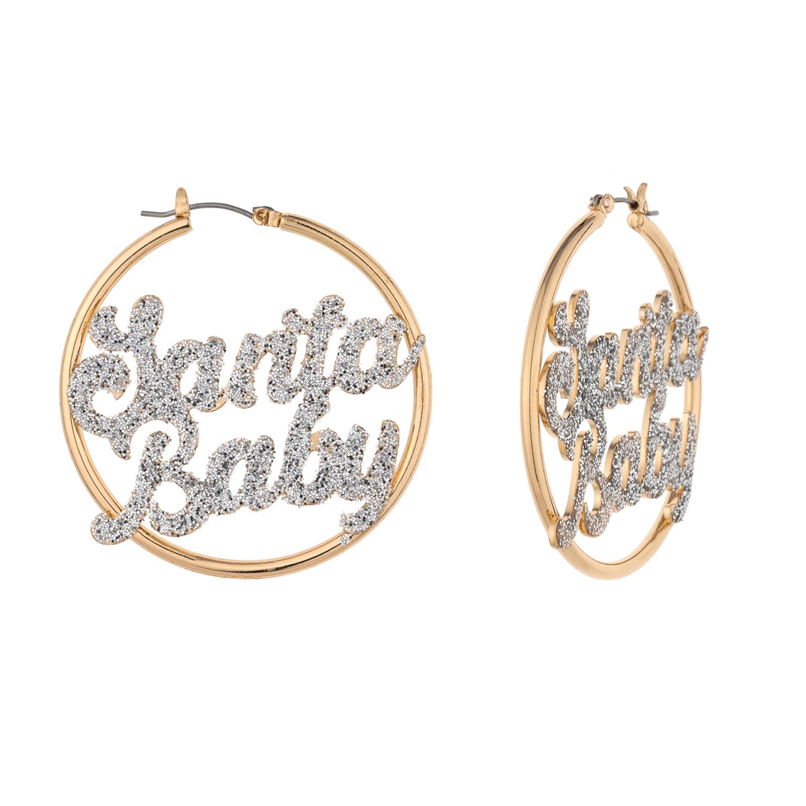 Madison Tyler Christmas Gold Hoop Earrings for Women - Elegant Jingle Bell Charms with Pearl Drops | Lightweight Holiday Jewelry | Perfect Xmas Gift for Girls, Wives & Friends | Ideal for Parties, Office & Festive Celebrations