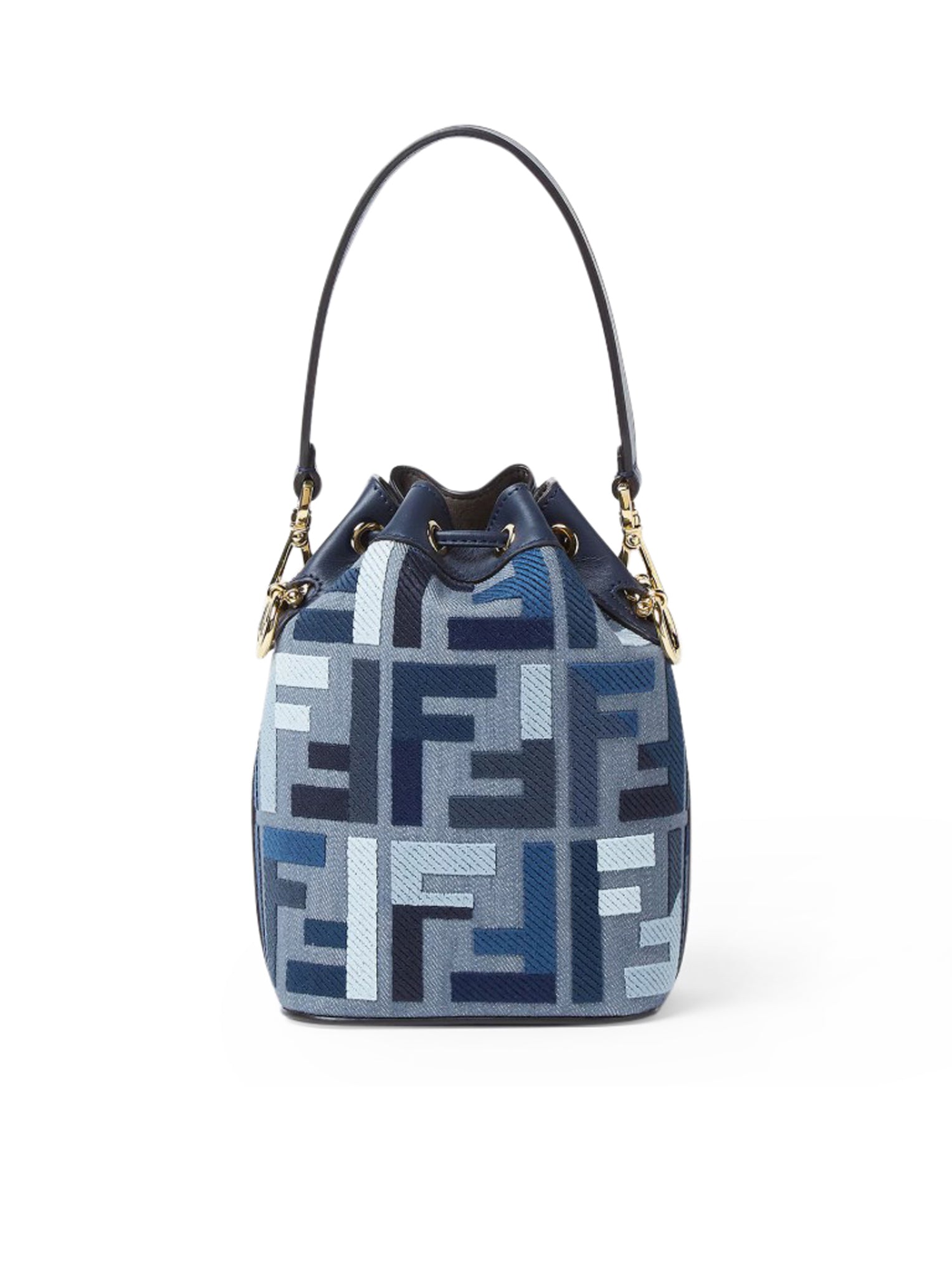 Fendi Mon Tresor Blue Leather Shoulder Bag - Luxury Designer Handbag for Women, Perfect for Parties & Everyday Use