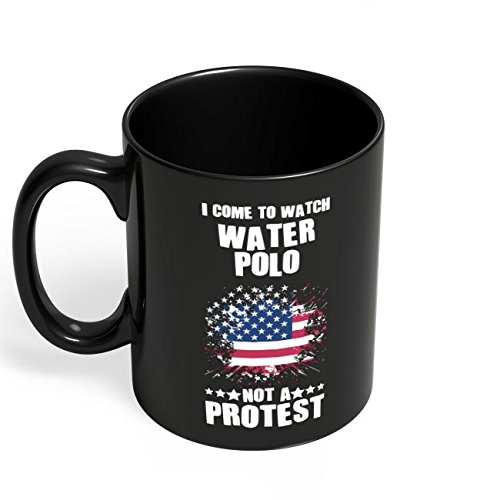 Premium Water Polo Sport Black Coffee Mug by HOM – Perfect for Fans, Gifts, and Office Use