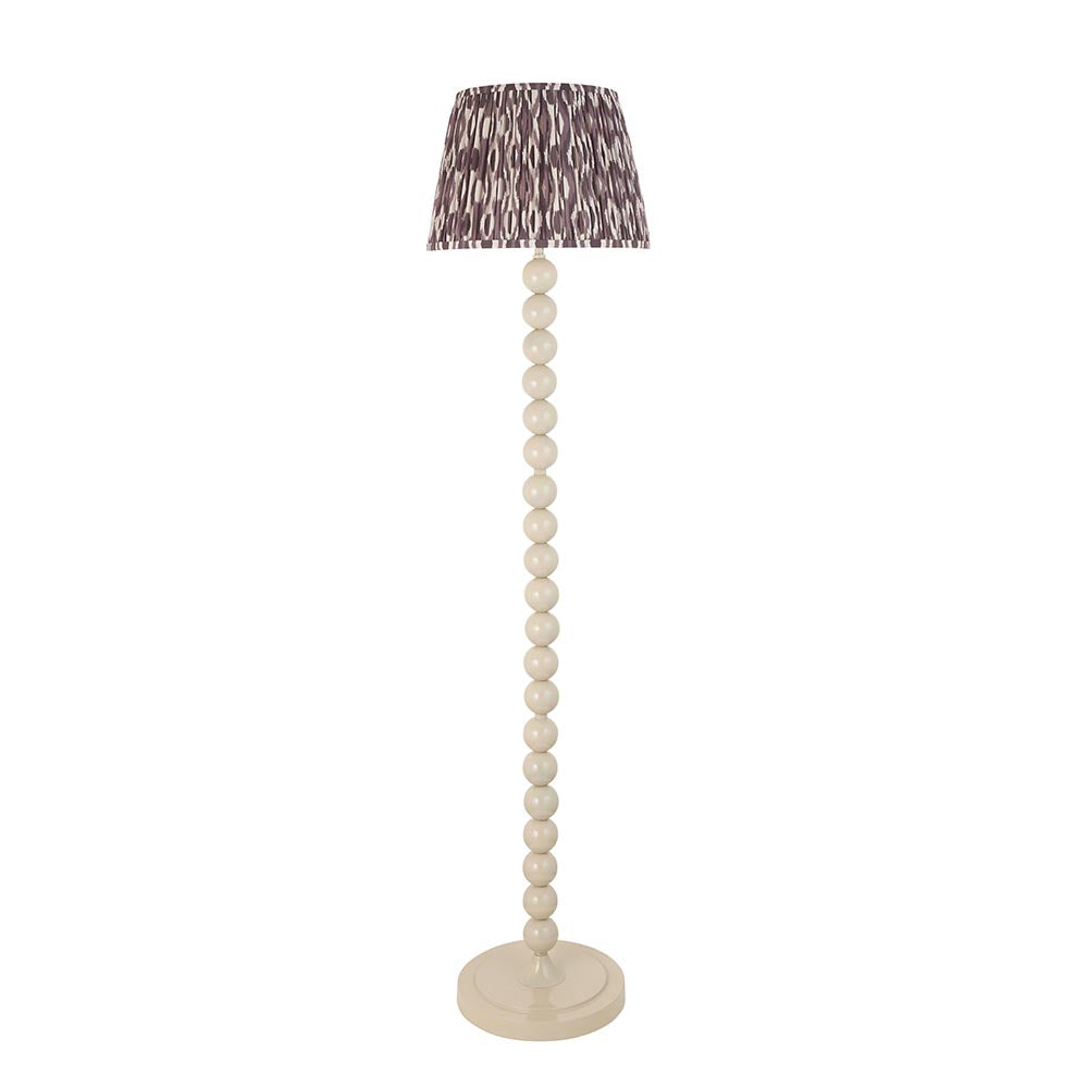 Auralis Ikat Floor Lamp with E27 Socket - Modern Handwoven Design for Living Room, Bedroom & Office Lighting