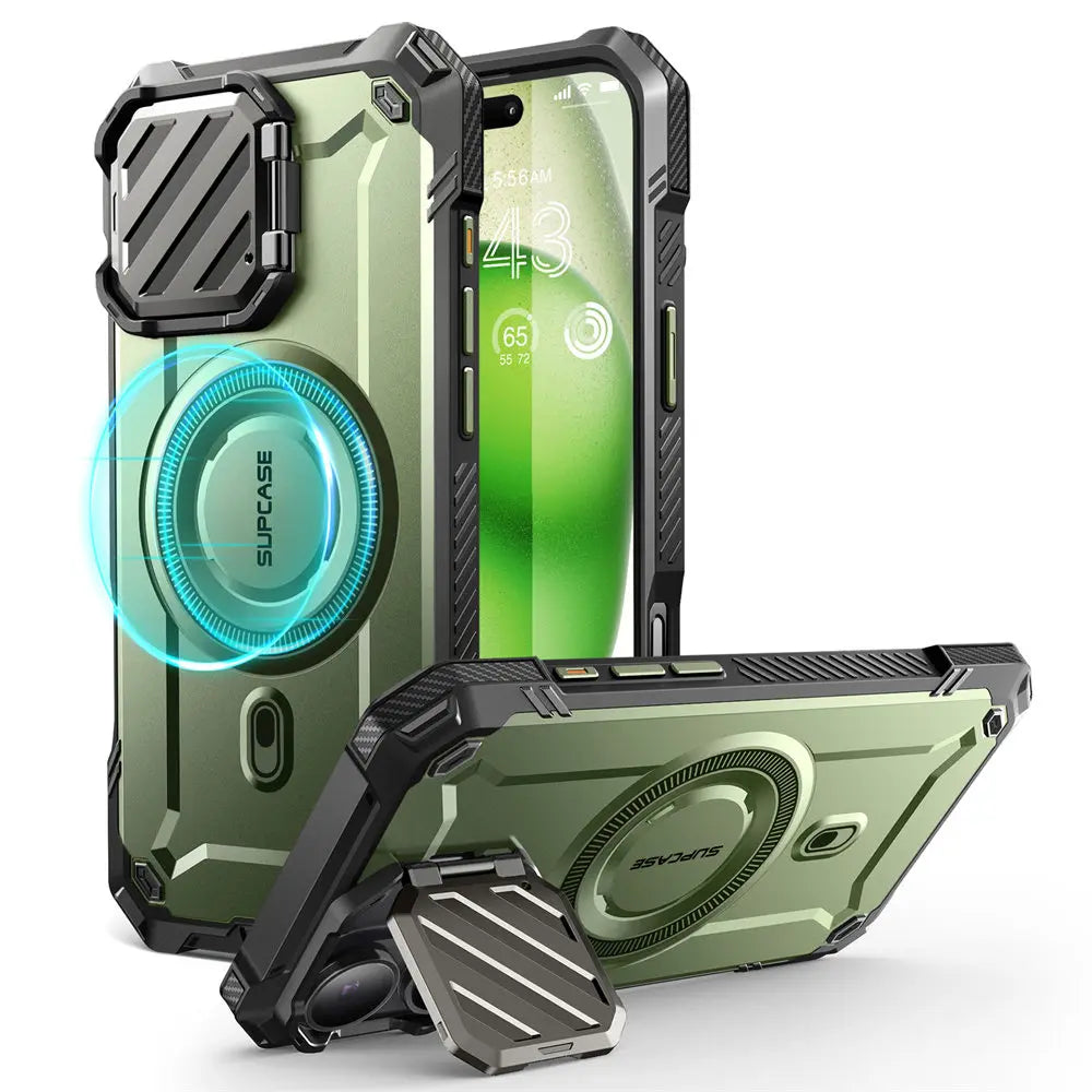 iPhone 16 SUPCASE UB Mag XT Heavy Duty Magnetic Case - Shockproof Protective Cover with Strong Magnetic Mount for Car & Home Use - Perfect for Outdoor Activities, Travel & Daily Protection