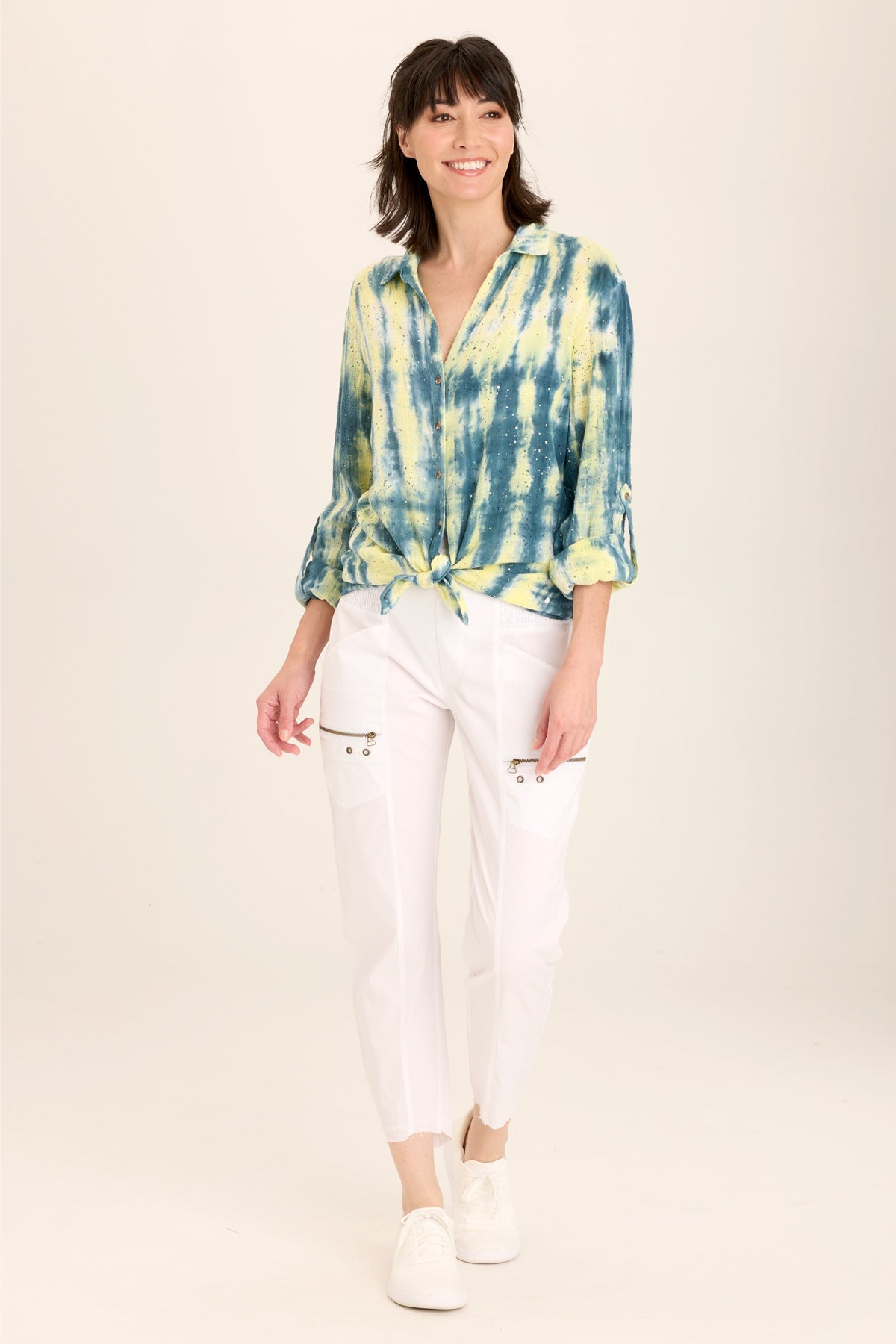 Porter Blouse Flecked Wash Daybreak - Stylish Women's Casual Shirt for Everyday Wear | Perfect for Office, Date Night & Weekend Outfits