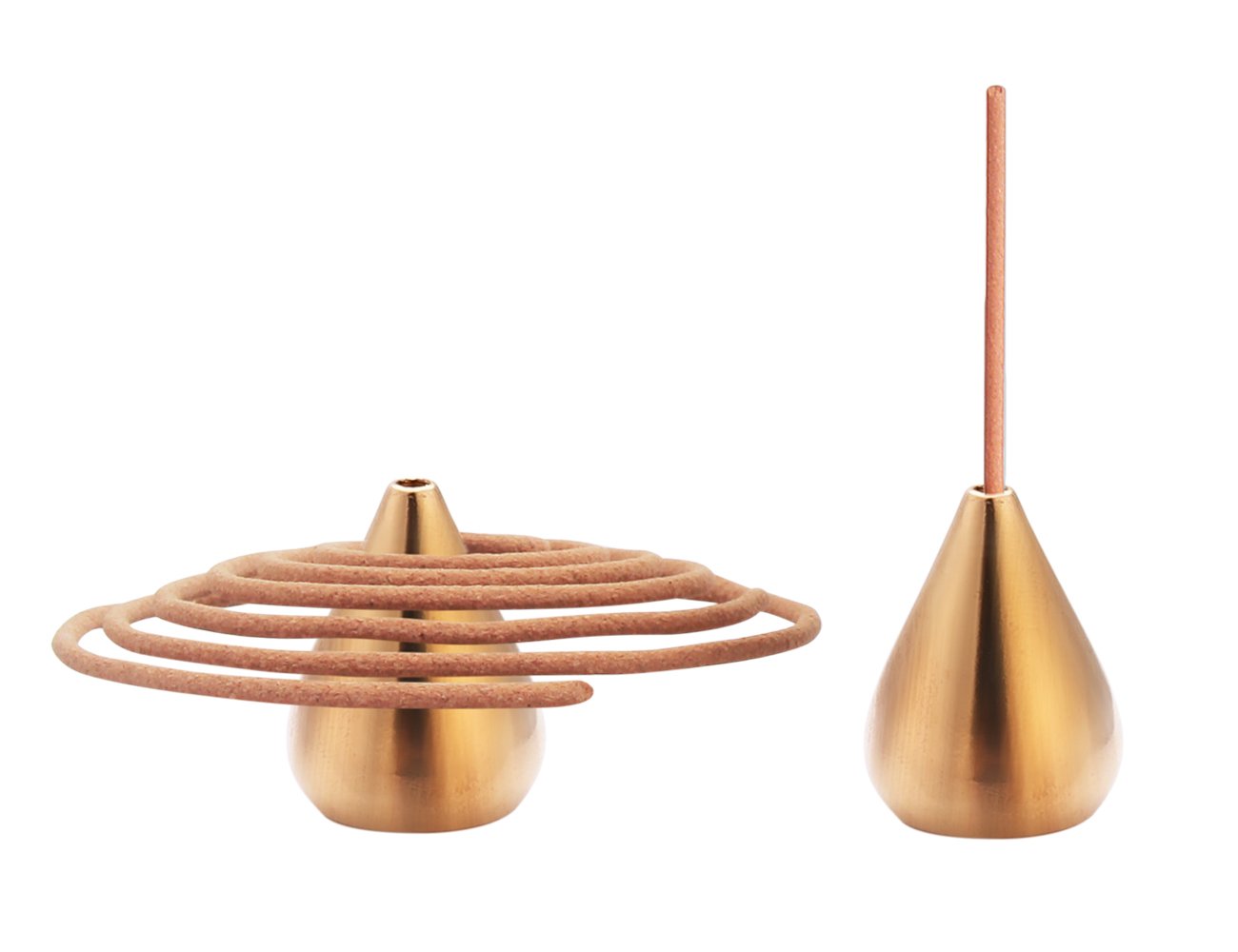 Premium Brass Incense Burner - Cone, Coil & Stick Holder (3 Styles) - Perfect for Meditation, Yoga, Aromatherapy & Home Decor