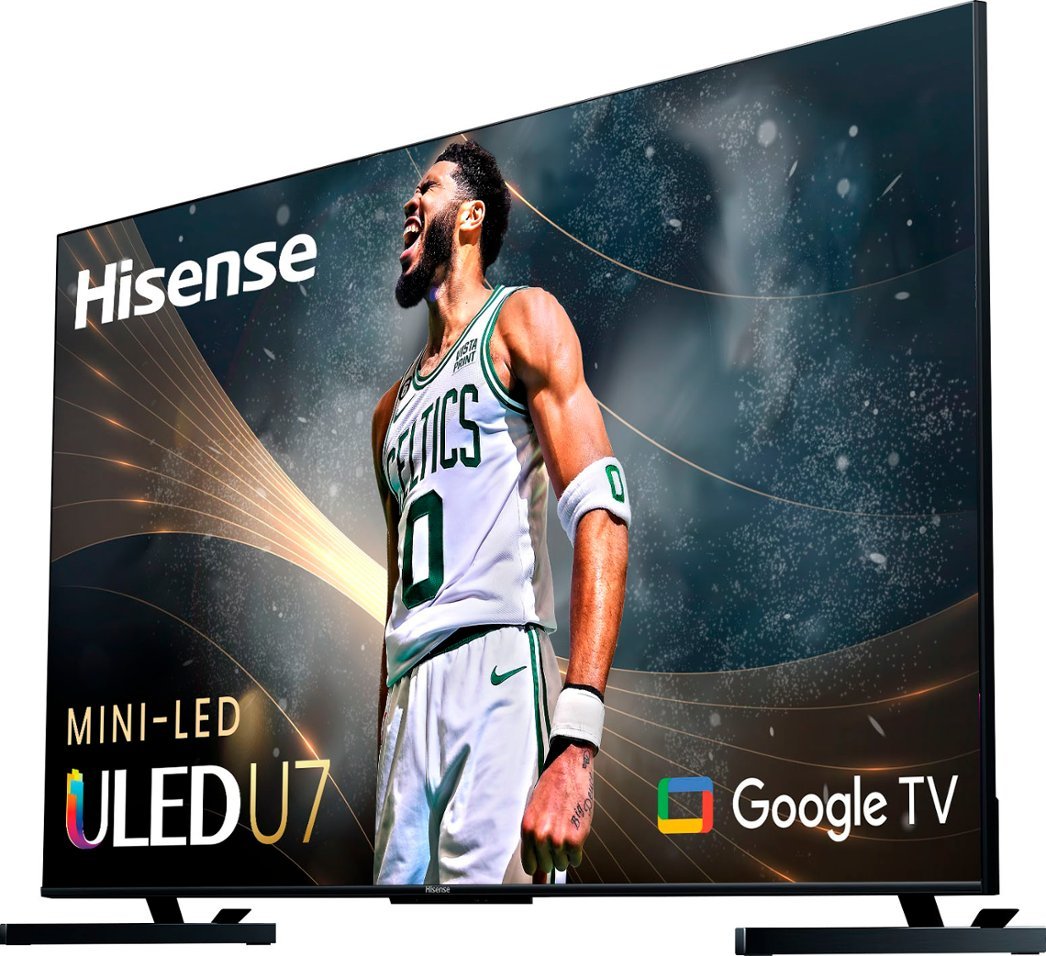 Hisense 65U75K 65-Inch U7 Series Mini-LED QLED 4K UHD Smart Google TV with Dolby Vision - Perfect for Home Theater, Gaming & Streaming Movies