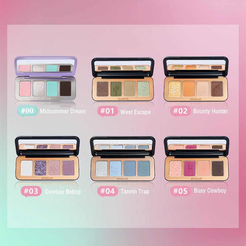 Girls Crush Adventure Game Series 4-Color Eyeshadow Palette | Vibrant Makeup for Cosplay, Halloween & Party Looks