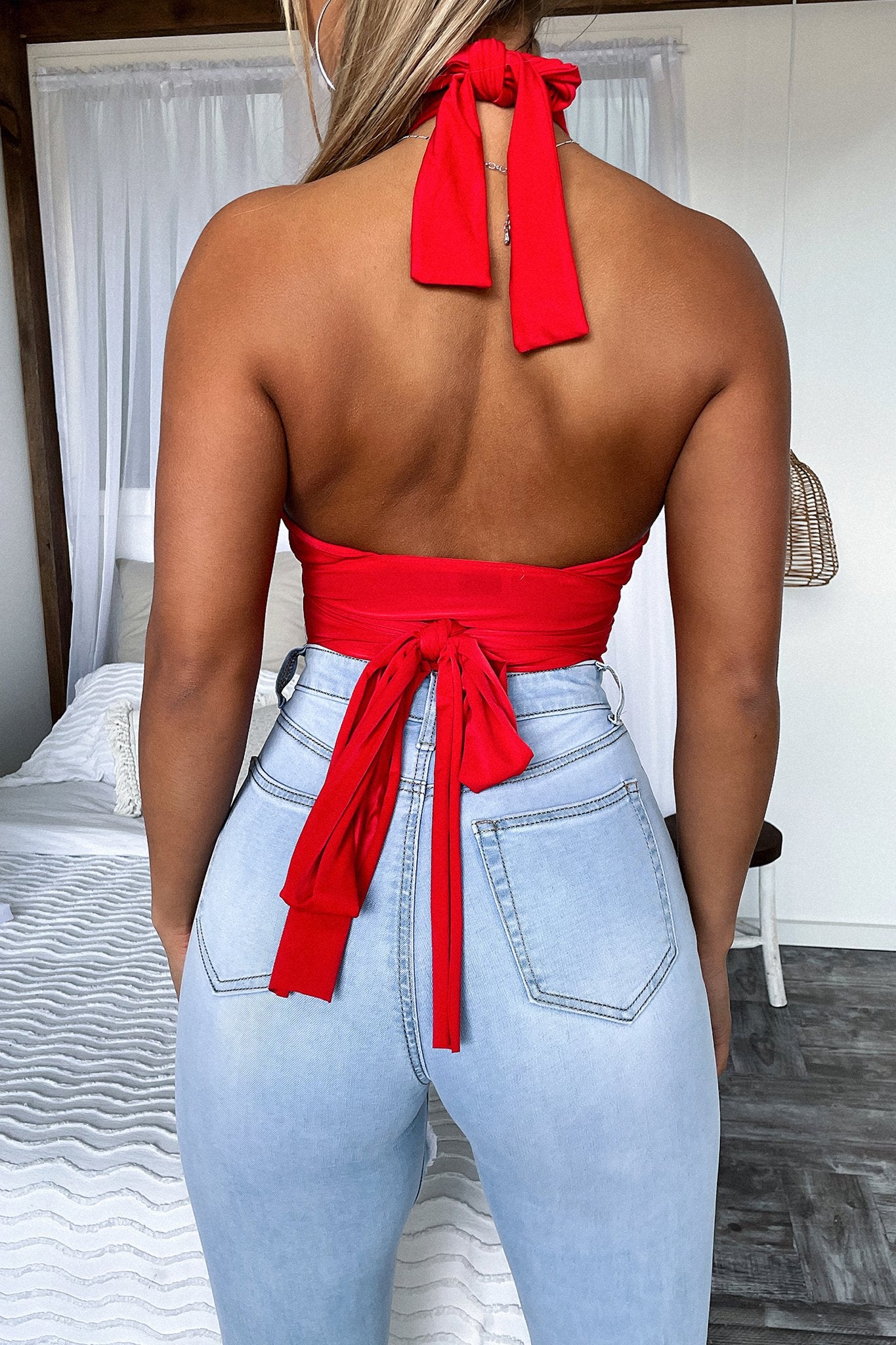 Joel Bodysuit for Women - Stylish Red One-Piece Jumpsuit | Perfect for Casual Wear, Parties & Date Nights