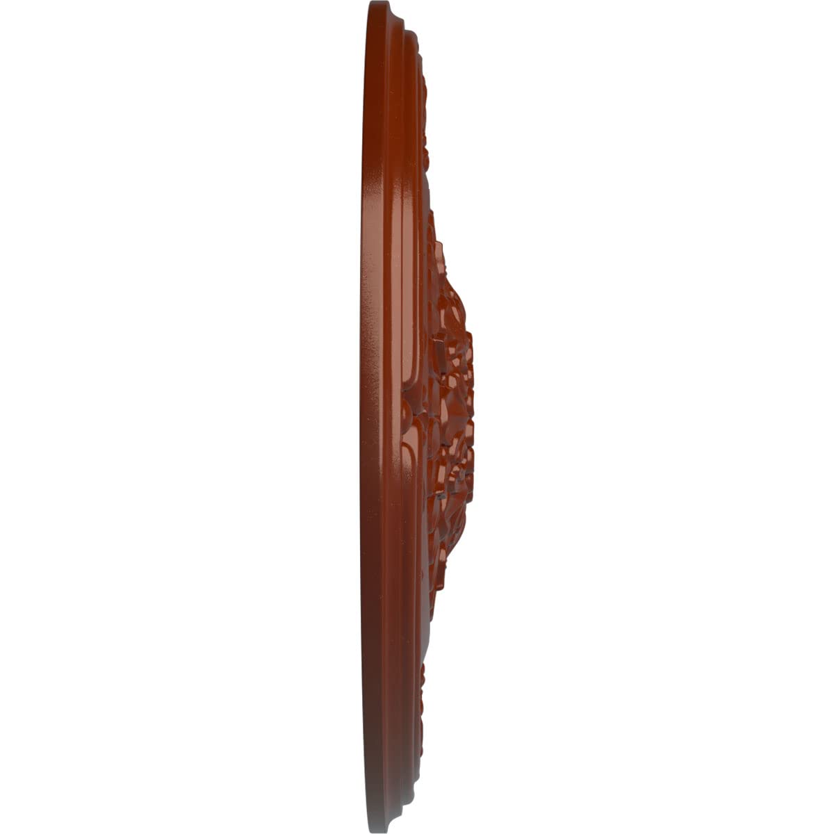 Ekena Millwork Athens Ceiling Medallion - Hand-Painted Firebrick Finish - Elegant Home Decor for Dining Rooms & Entryways