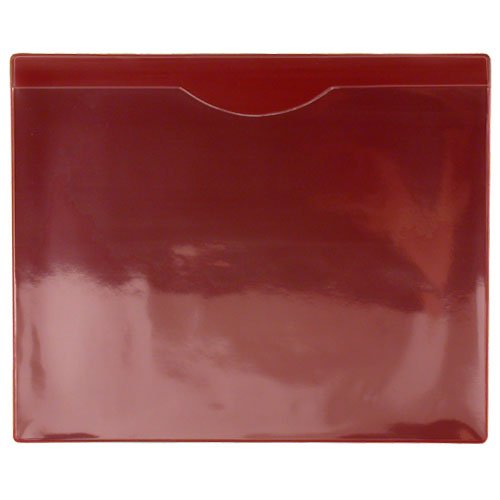 StoreSMART Heavy Duty File Jackets - 10-Pack Maroon Plastic Back & Clear Front - Letter Size Document Protectors for Office, School, or Home Organization (FJ85PQM-10)