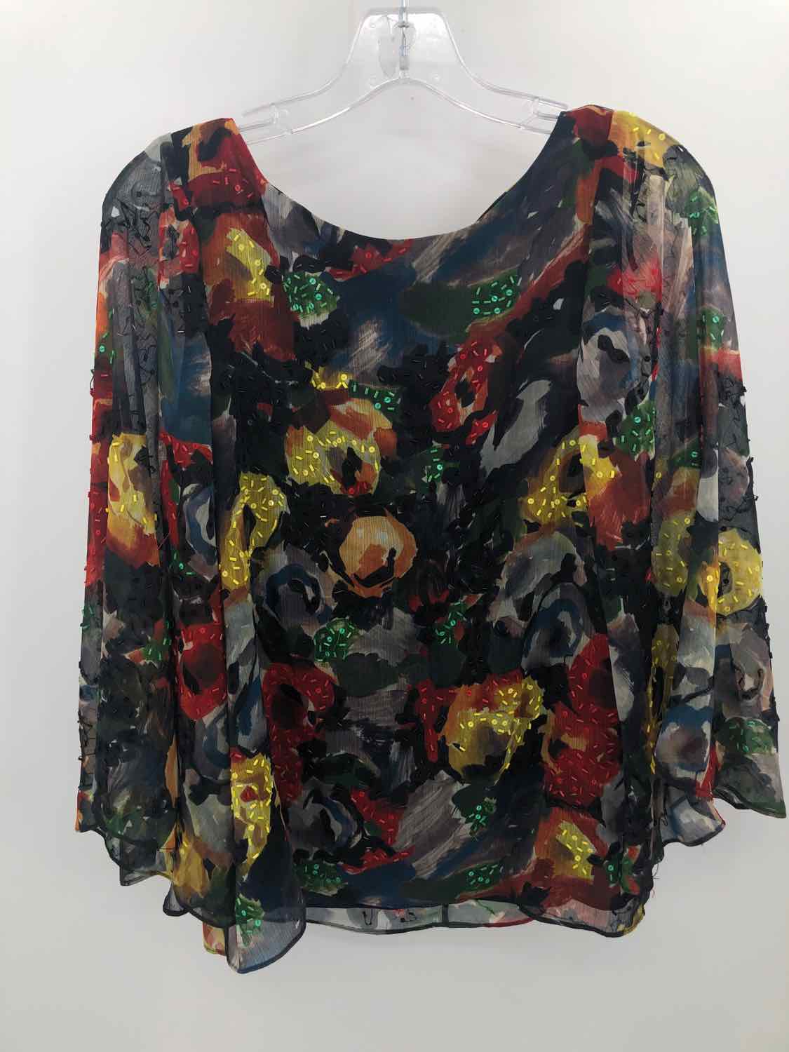 Vintage Alice + Olivia Blue Printed Blouse Size Small - Stylish & Chic Top for Women, Perfect for Office Wear, Date Nights & Casual Outings