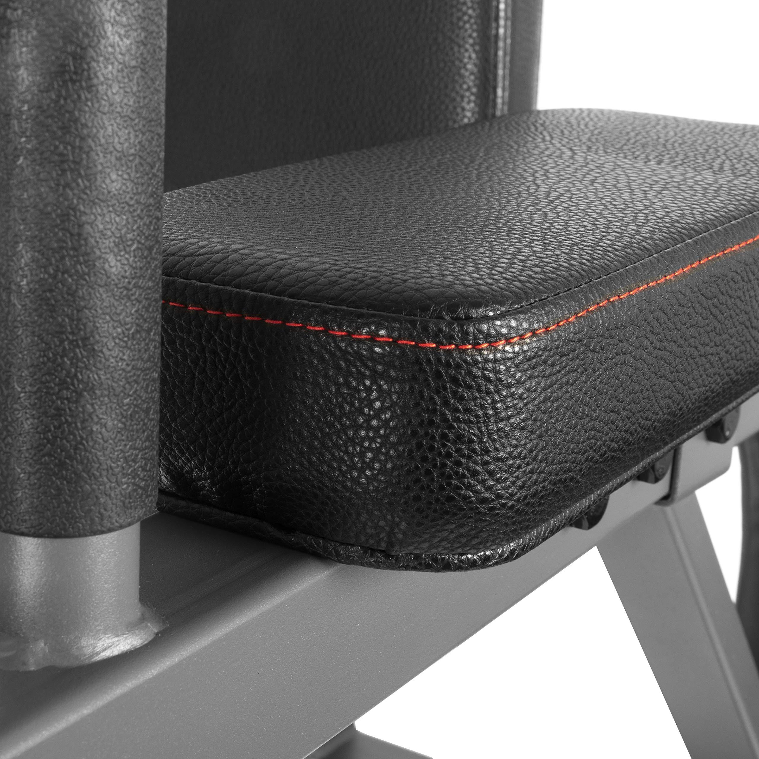 **XMARK Commercial Knee Raise & Dip Stand with Push Up Station - Heavy Duty Captain's Chair for Upper Body & Core Workouts - Home Gym & Commercial Fitness Equipment**    *(Perfect for Home Gyms, CrossFit, and Strength Training - Build Abs, Arms, and Shoulders!)*