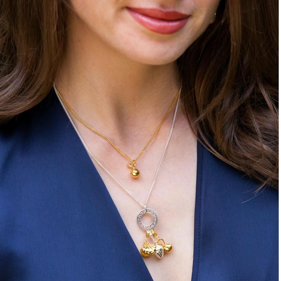 Magical Charm Necklace with Crown Design - Sterling Silver Jewelry for Women | Perfect for Gifts, Parties, and Special Occasions