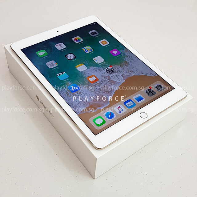 Apple iPad Air 2 16GB Wi-Fi + Cellular - Gold (Renewed) | Thin & Light Tablet for Work, Travel & Entertainment