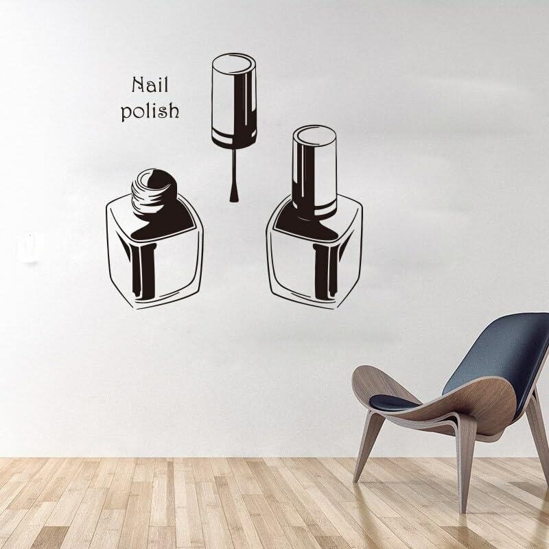 GADGETS WRAP Vinyl Wall Decal for Nail Polish Salon | Manicure Beauty Fashion Window Sticker | Perfect for Salon Decor, Home Aesthetics & Retail Store Displays