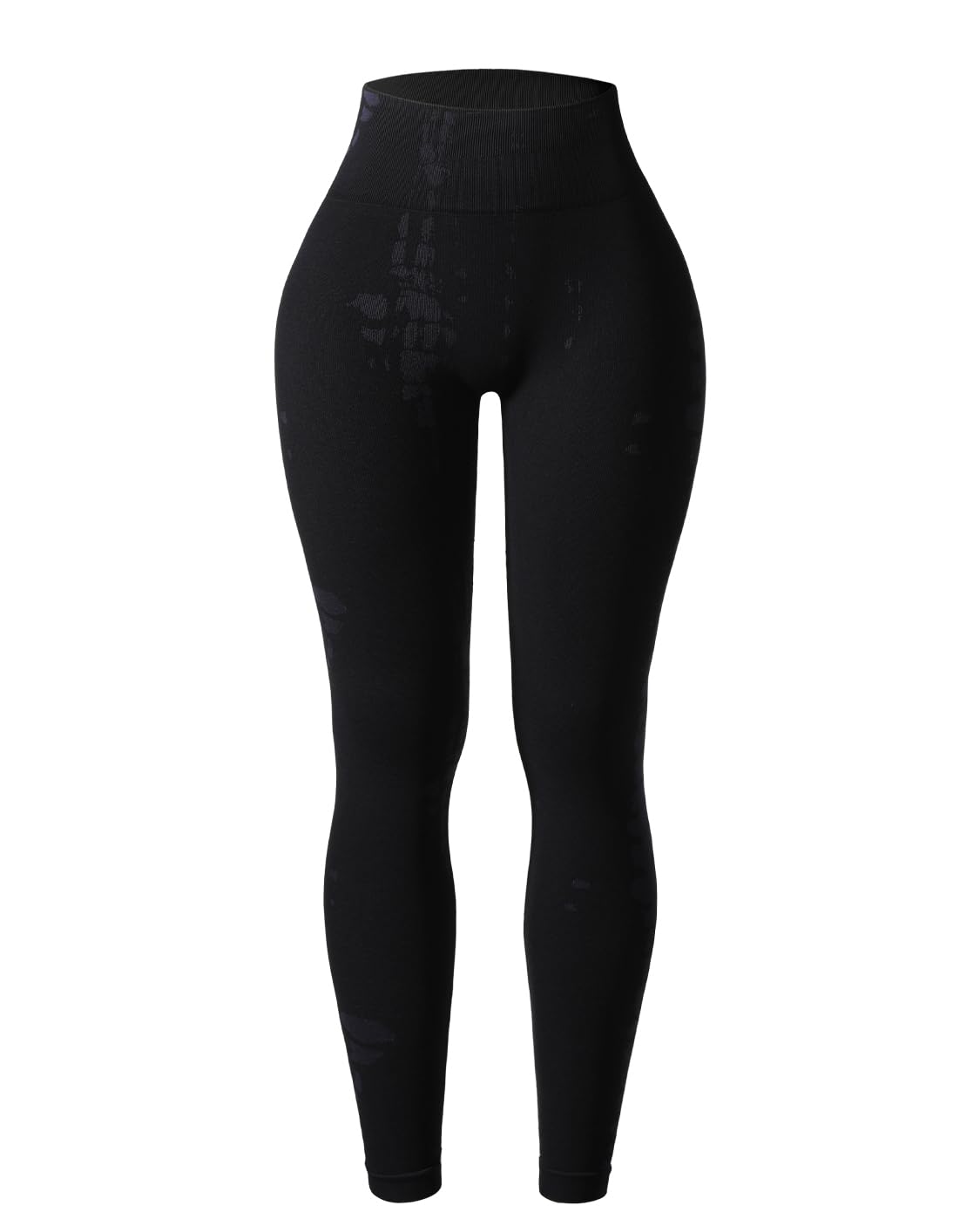 AUROLA Women's Serpent Snake Seamless Scrunch Workout Leggings - High Waisted Ribbed Yoga Pants, Squat Proof Thick Gym Leggings for Running, Fitness & Daily Wear