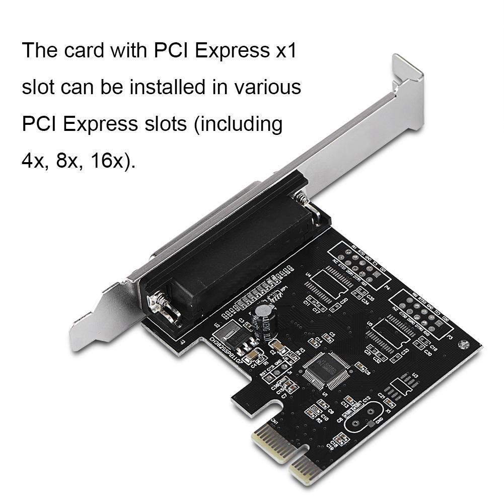 PCIe to Parallel Port Adapter Card - DB25 LPT Printer Controller for MAC & Linux | High-Speed Printing Solution for Legacy Printers, Industrial Equipment & POS Systems