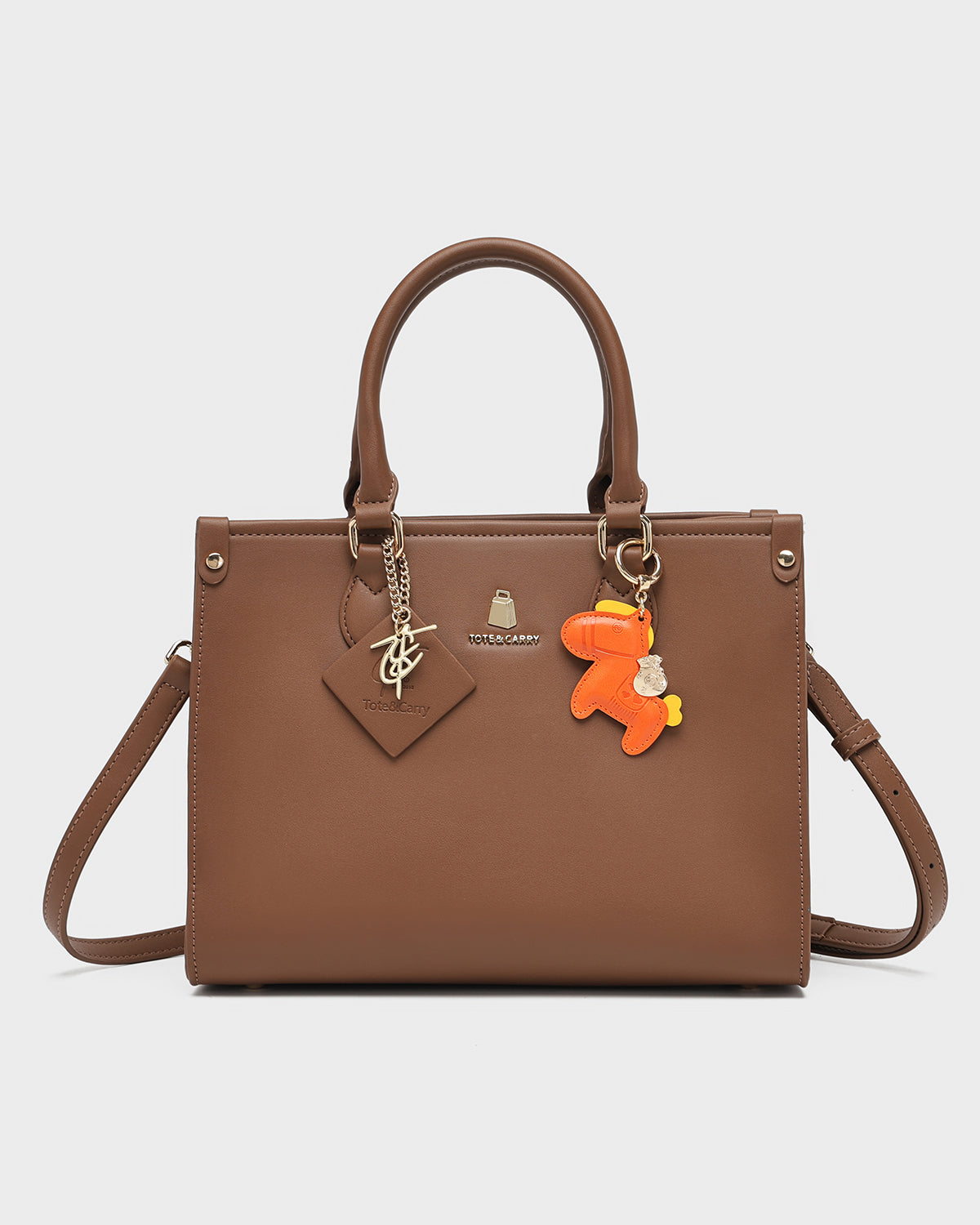 Orange Horse Bag Charm - Cute & Stylish Keychain for Handbags, Backpacks & Gifts - Perfect for Equestrian Lovers & Fashion Accessories