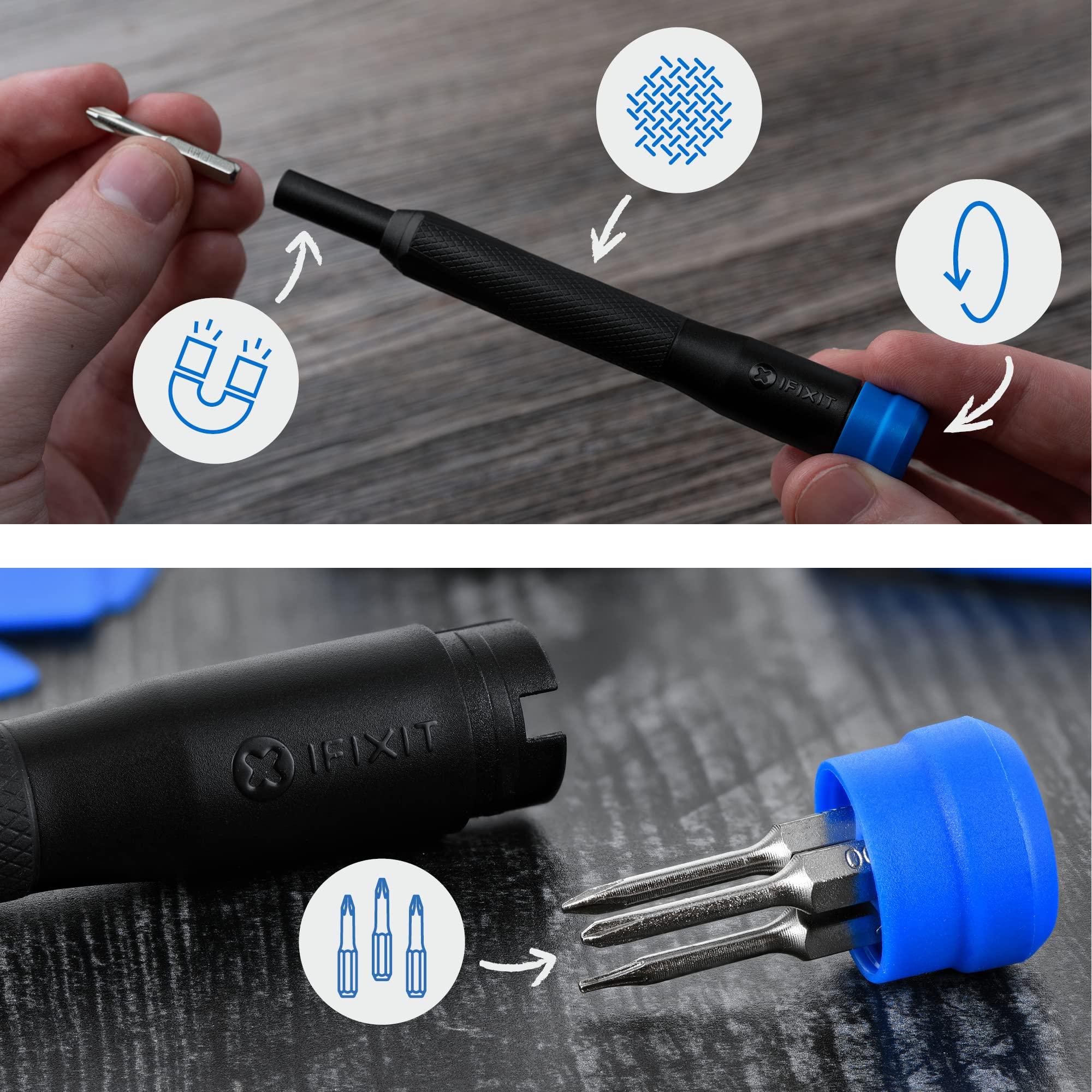 iFixit Essential Electronics Toolkit - 64-Piece Repair Kit for PC, Laptop, Phone, Tablet & Gaming Console | Precision Screwdriver Set with Spudger & Tweezers | Perfect for DIY Tech Repairs & Electronics Maintenance