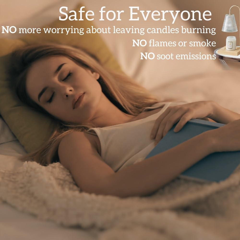 Electric Candle Warmer Lamp with Timer - Aromatherapy Wax Melter for Home, Office & Spa - Perfect Christmas & Birthday Gift for Women - Creates Cozy Ambiance for Relaxation, Meditation & Romantic Nights