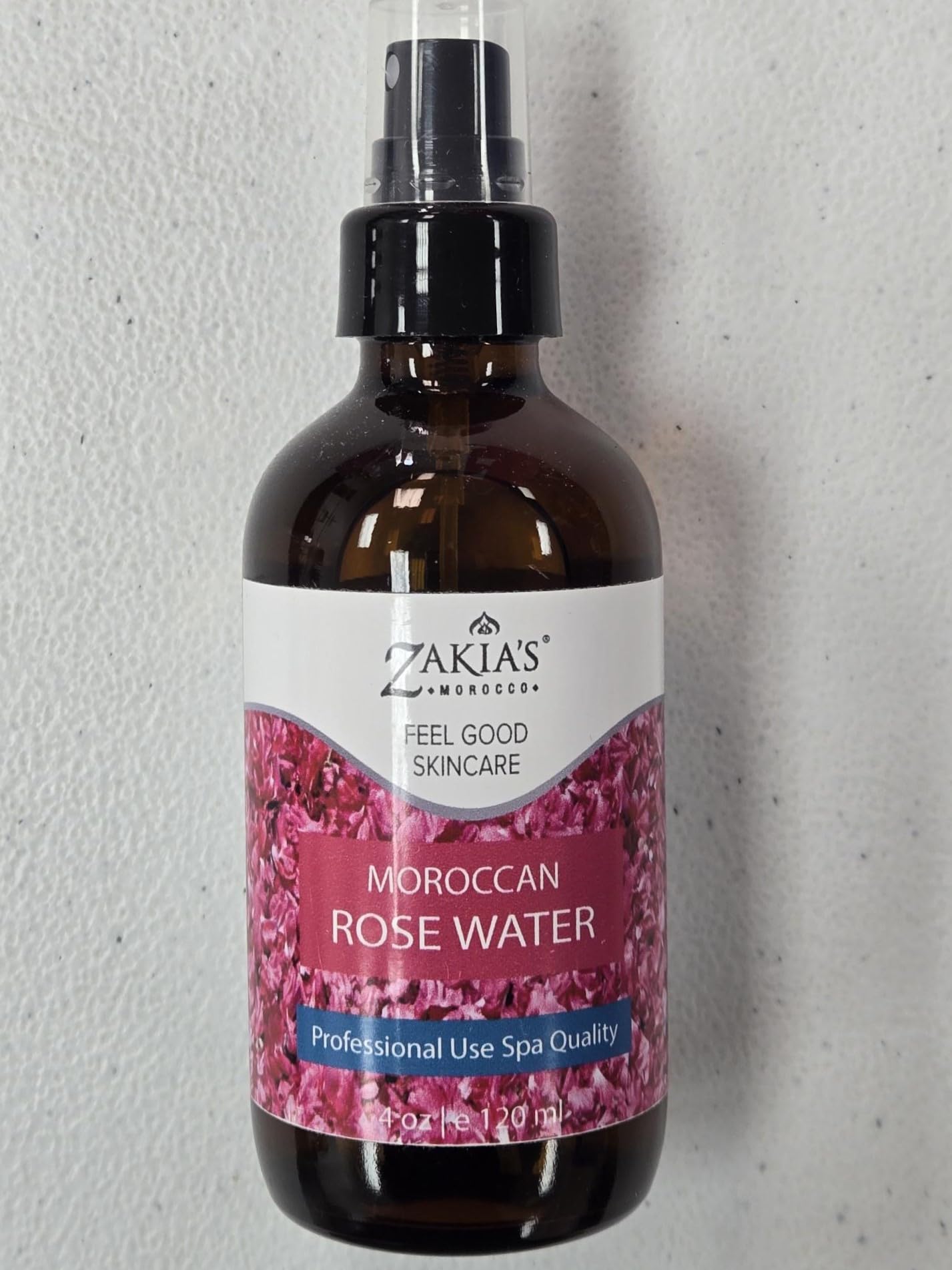 HYDROSOL Pure Moroccan Rose Water (4 oz) - Natural Facial Toner & Hair Mist for Hydration & Glow - Perfect for Skincare Routine & DIY Beauty Recipes