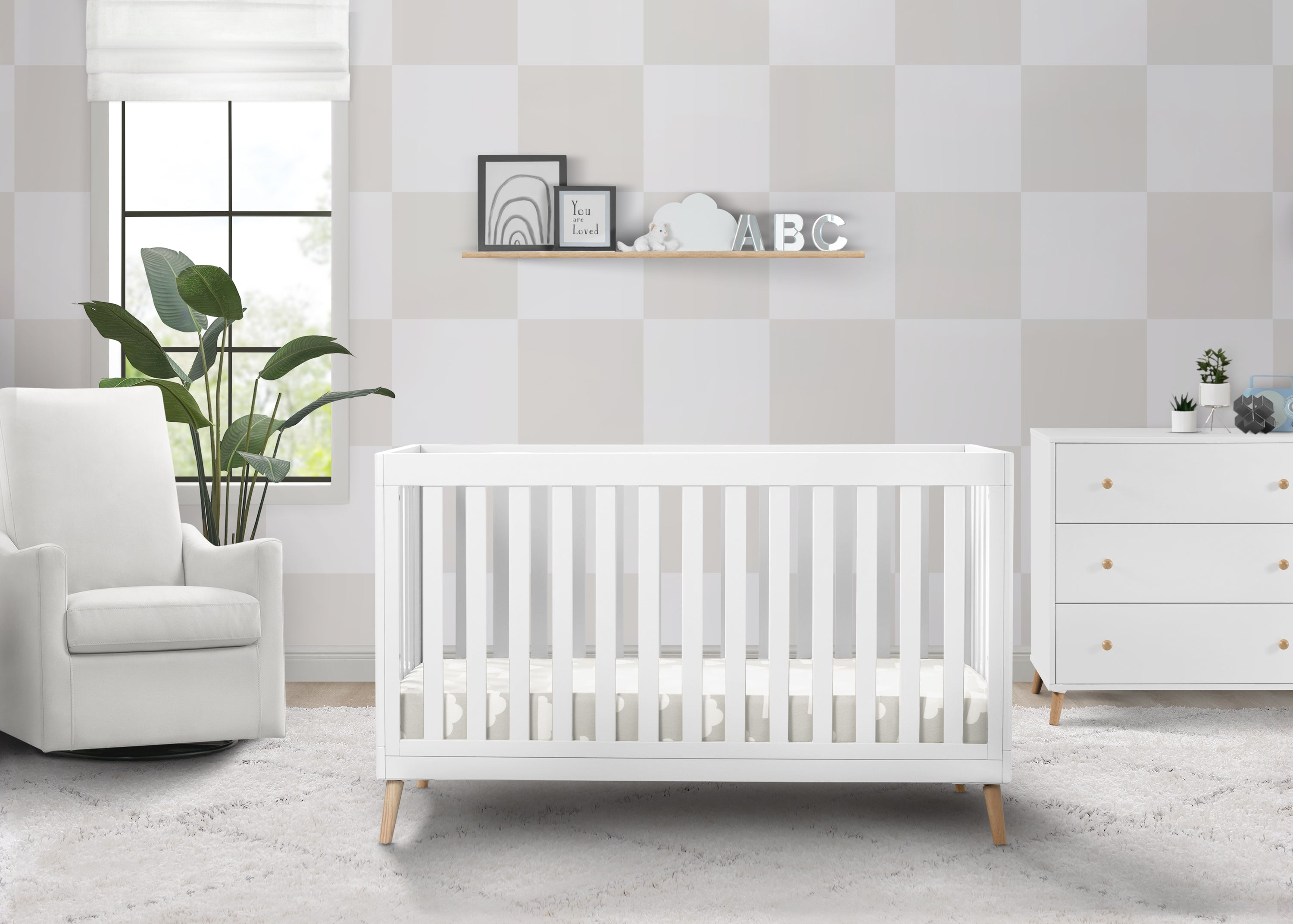 Essex 4-in-1 Convertible Baby Crib - Toddler Bed, Daybed & Full-Size Bed Conversion - Safe Nursery Furniture for Newborns & Kids - Perfect for Bedrooms, Daycare & Guest Rooms
