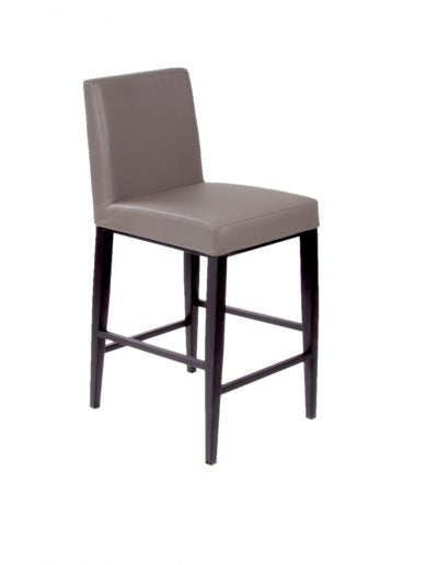 Grey Erika Stool - Modern Accent Chair for Living Room, Bedroom & Office - Comfortable Seating with Stylish Design - Perfect for Small Spaces & Home Decor