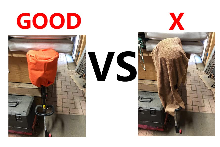 Waterproof & Dustproof Engine Cover for Weed Eater Trimmer, Lawn Mower, Pole Saw, Edger - 2 Pack - Protect Outdoor Power Equipment from Rain, Dust & Debris During Storage & Transport