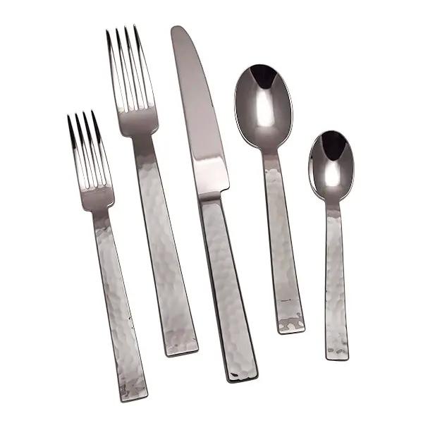 Hammered Ato 5-Piece Place Setting - Elegant Dinnerware Set for Formal Dining & Special Occasions