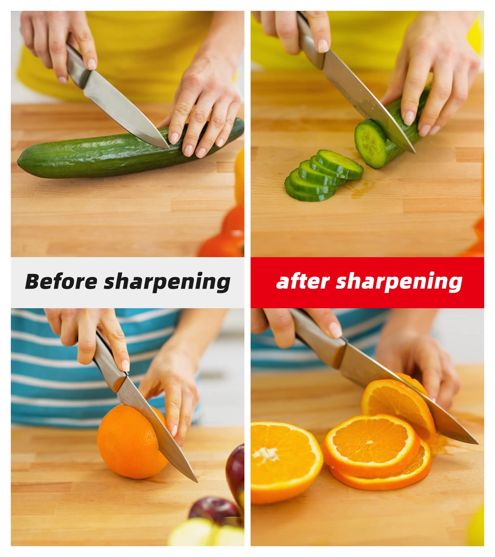 Premium 400/1000 Grit Sharpening Stone Set - Professional Knife Sharpener Whetstone with Non-Slip Rubber Base for Kitchen, Hunting & Chef Knives - Perfect for Home Cooks & Professional Chefs