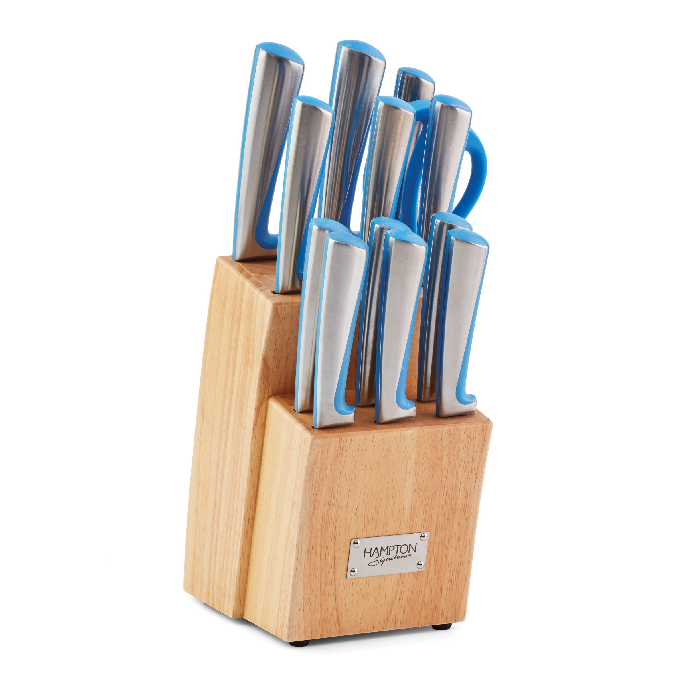 Orion Blue 14-Piece Knife Block Set - High-Quality Stainless Steel Cutlery for Kitchen, Cooking & Food Prep - Perfect for Home Chefs & Gift Giving