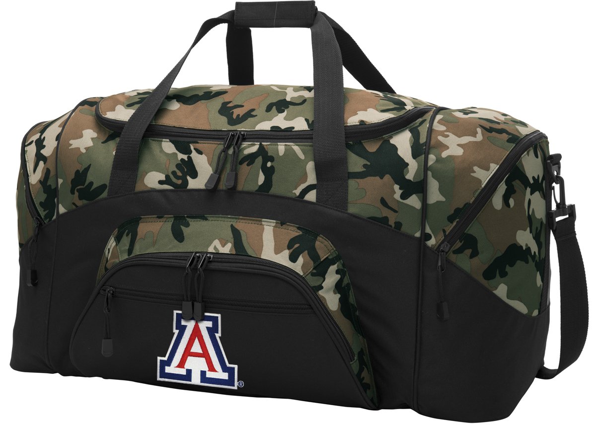 Arizona Wildcats Logo Camo Duffel Bag - Large Gym Bag for Men & Women - Perfect for Travel, Sports & Workout - University of Arizona Wildcats Fan Gear