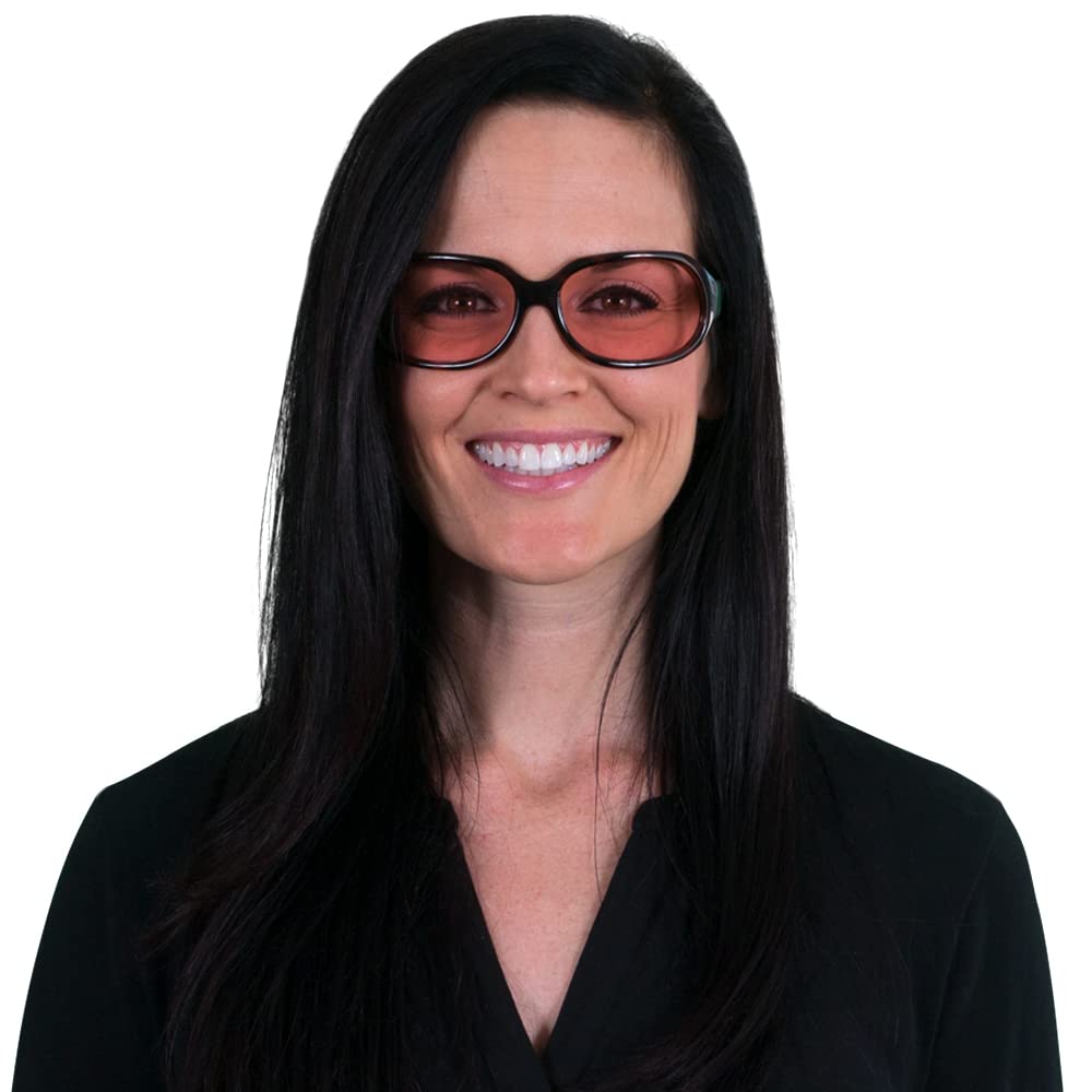 TheraSpecs Stella Glasses for Light Sensitivity Relief - Migraine & Photophobia Relief Glasses - Blue Light Blocking & UV Protection - Perfect for Computer Work, Driving & Indoor Use