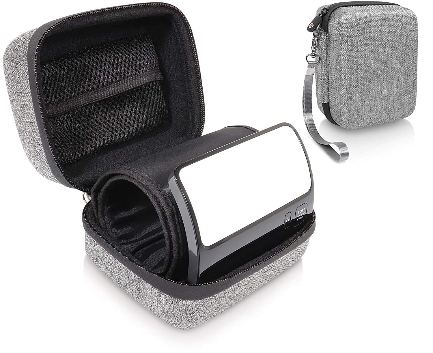 Omron Evolv Bluetooth Wireless Upper Arm Blood Pressure Monitor Case with Mesh Pocket & Detachable Wrist Strap - Storage Organizer for Blood Pressure Log Book & Travel Accessories - Perfect for Home Use, Doctor Visits, and On-the-Go Health Monitoring